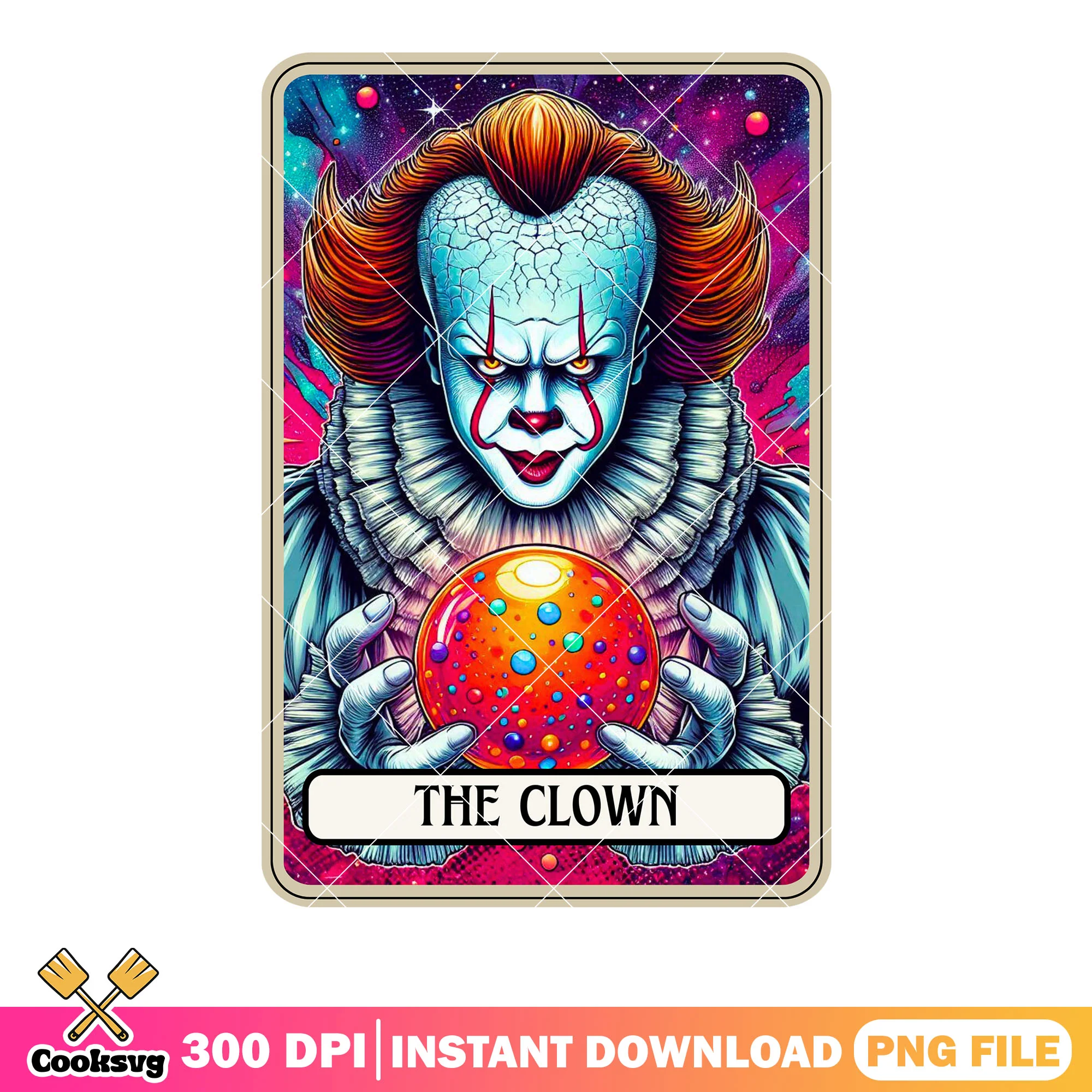 Galaxy card the clown png, penny wise png, art the clown png
