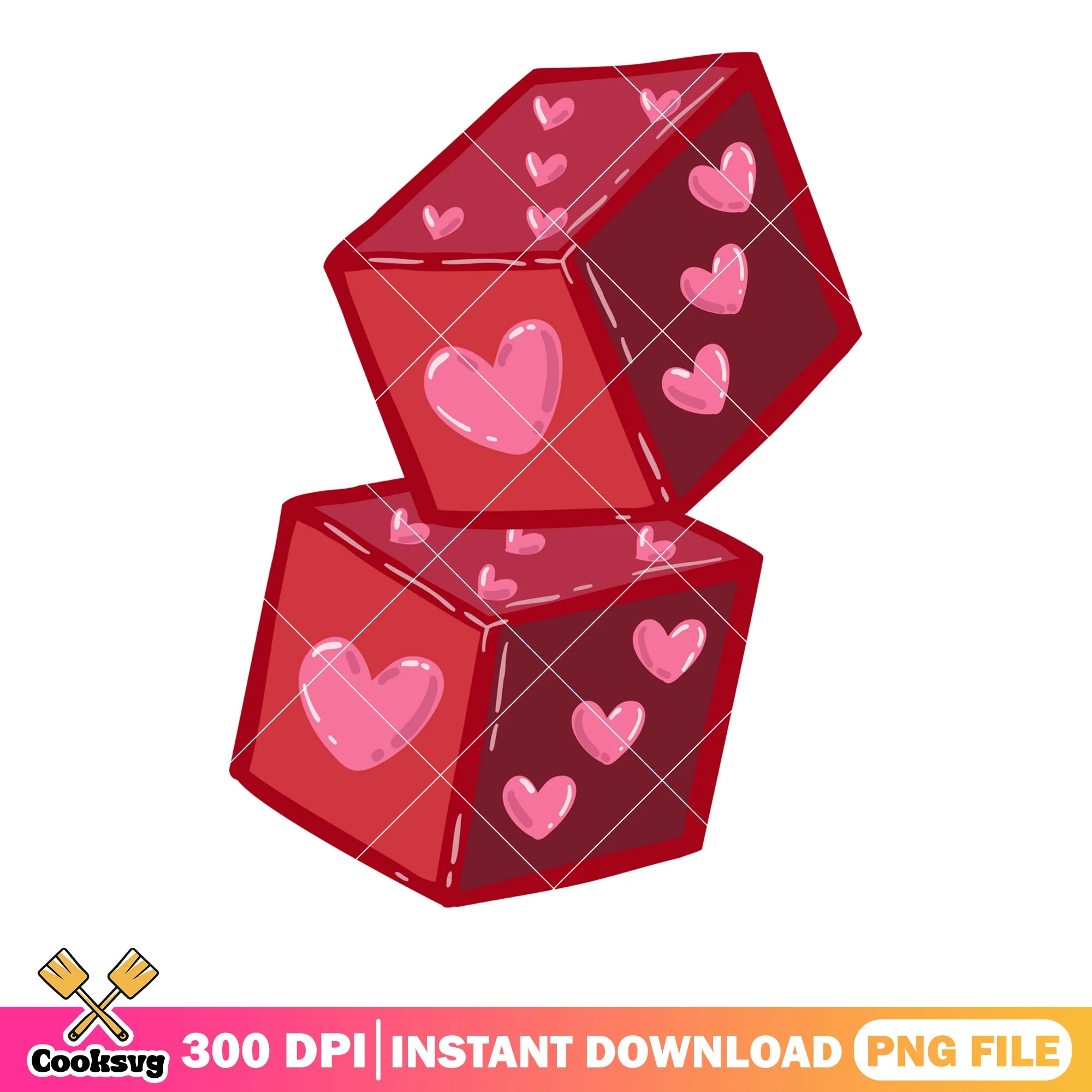 Gambling valentines dice png, valentine vibes png, valentine day png