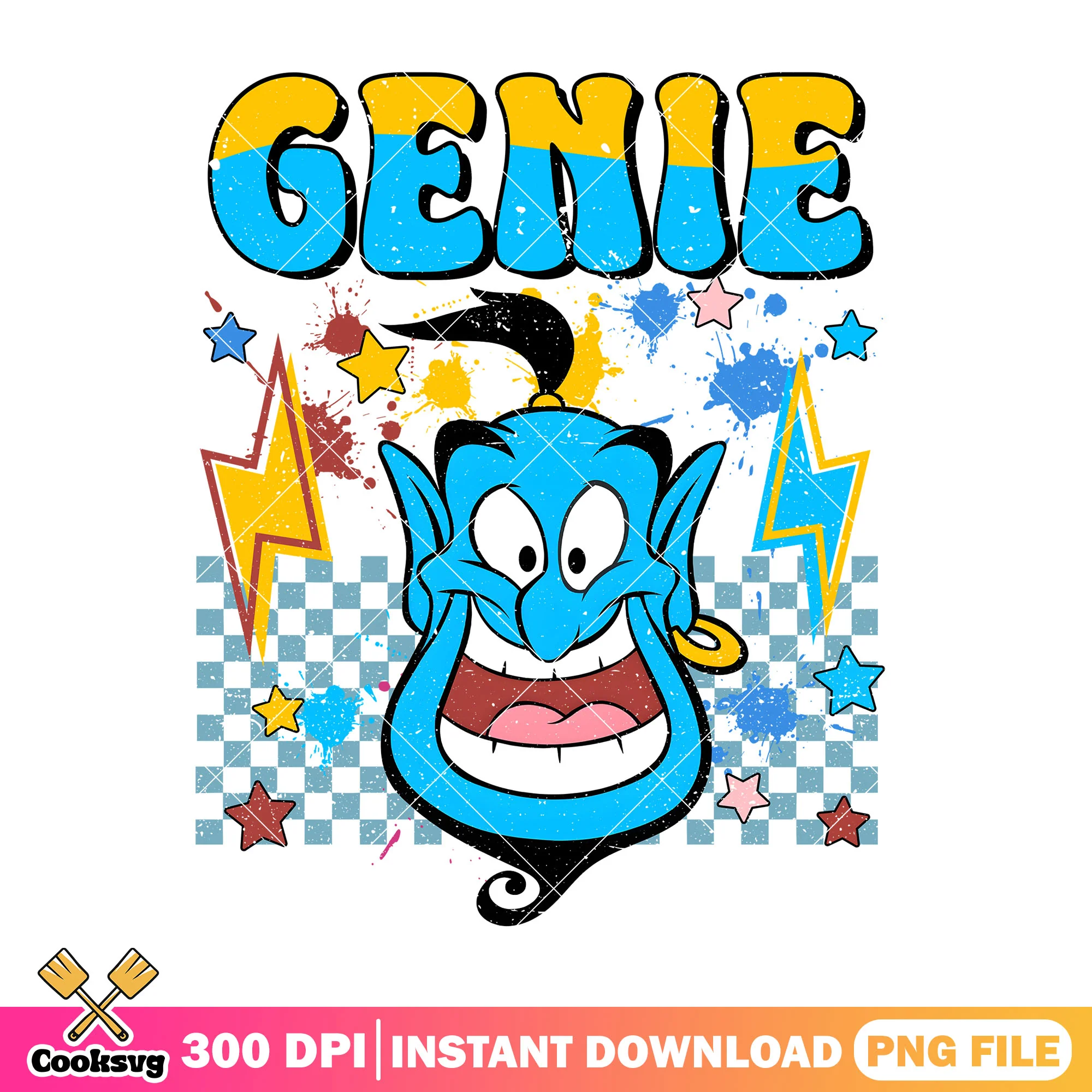 Genie head vibes png, disney aladin png, disney head png