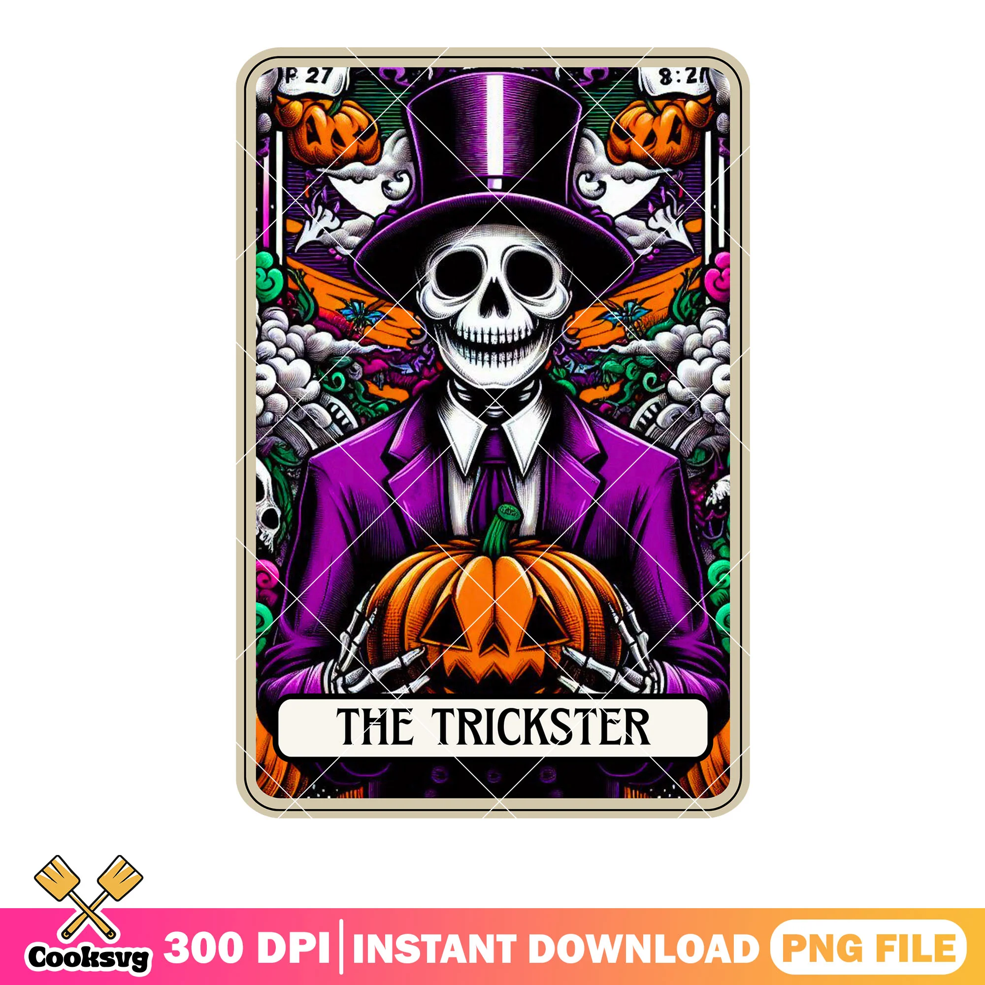 Gentle skeleton png, wicker pumpkin png, halloween night png