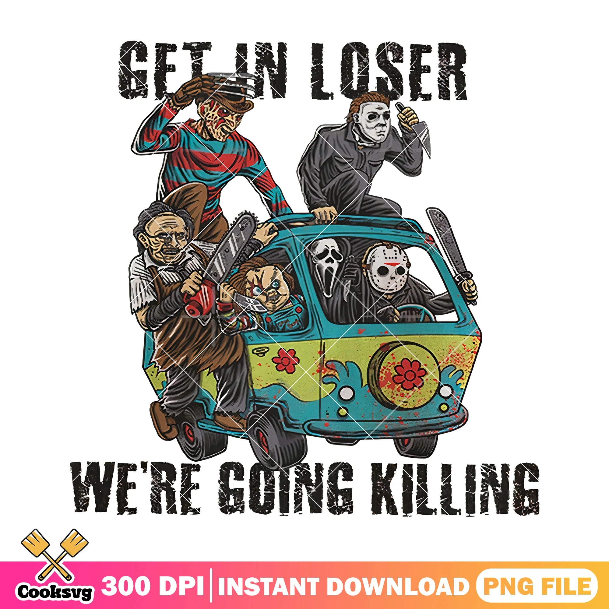 Get in loser we're going killing png, little shop of horror png