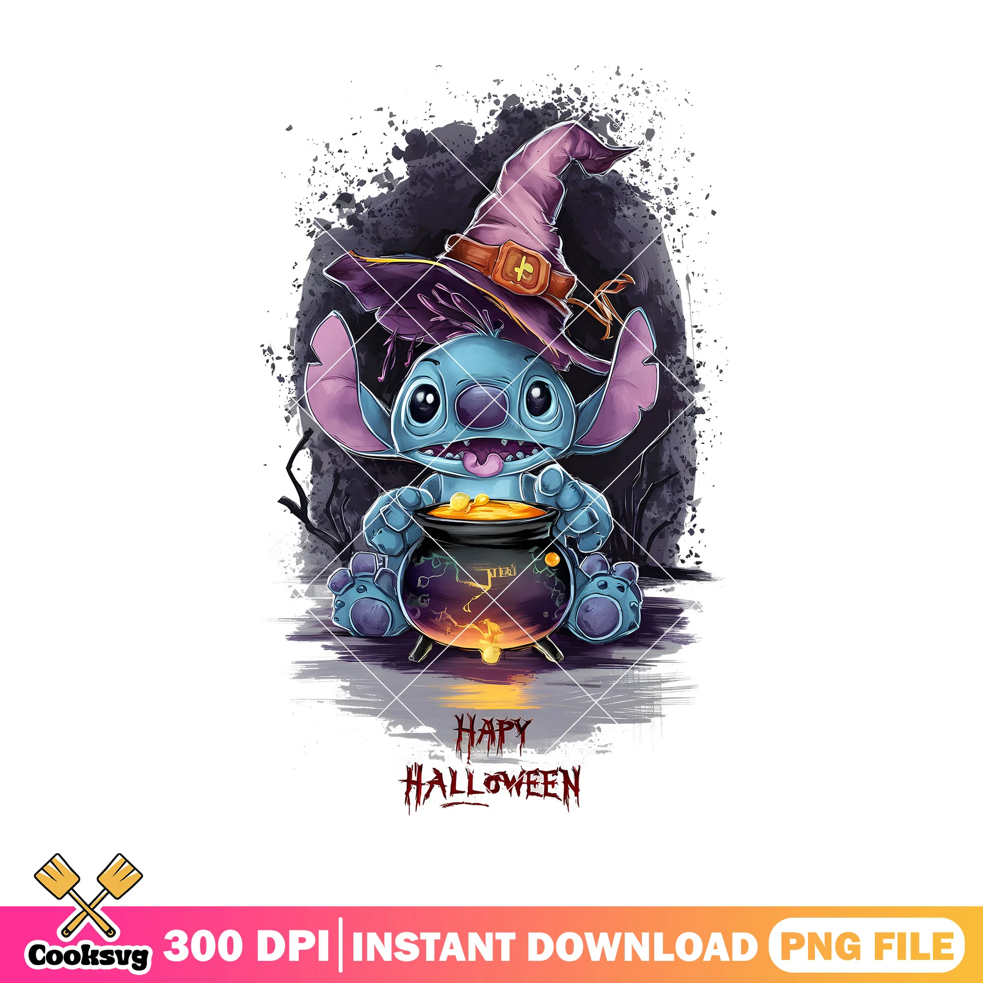 Ghost stitch halloween png, happy halloween png, disney movies png