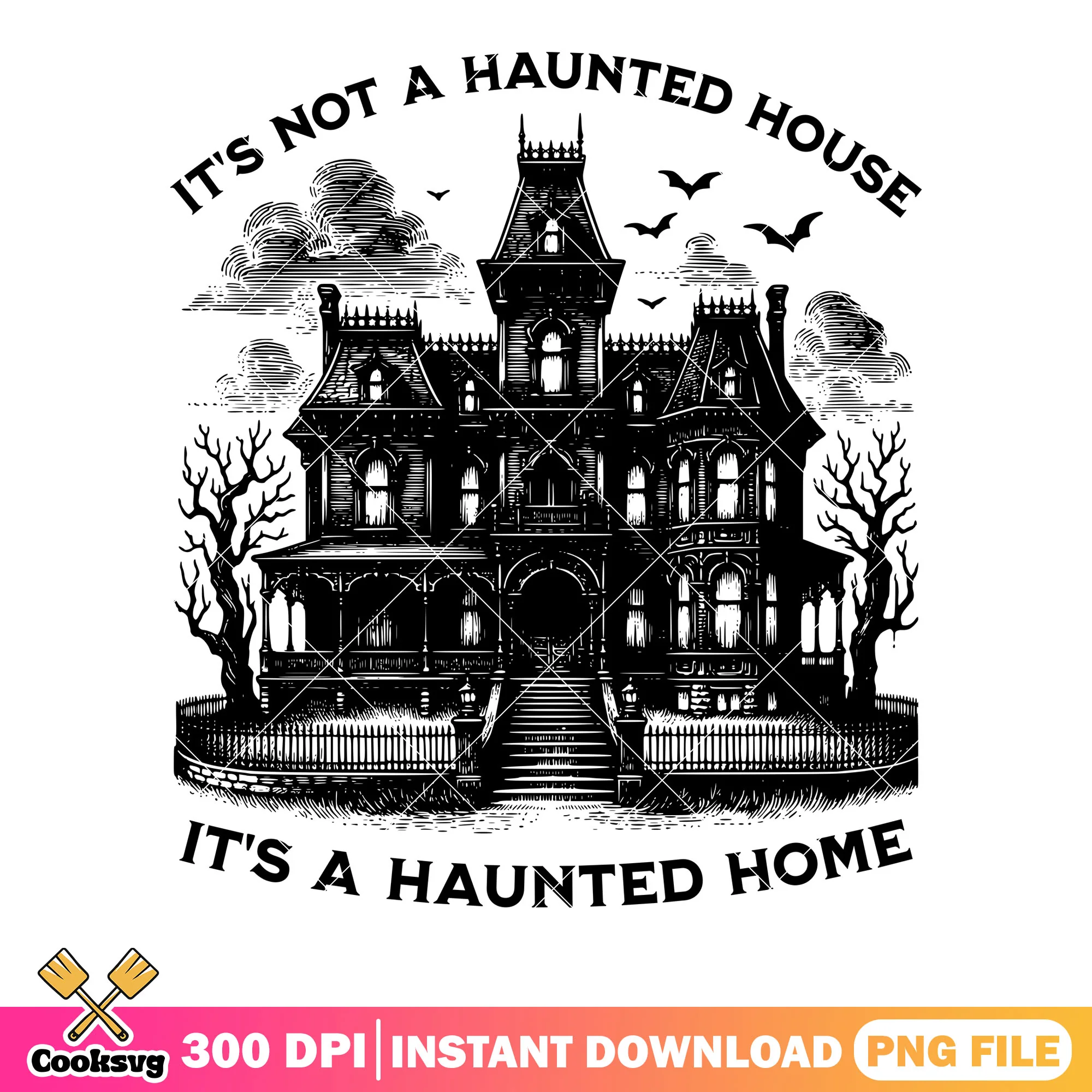 Ghostly house castle scary png, dead trree png, halloween scary png