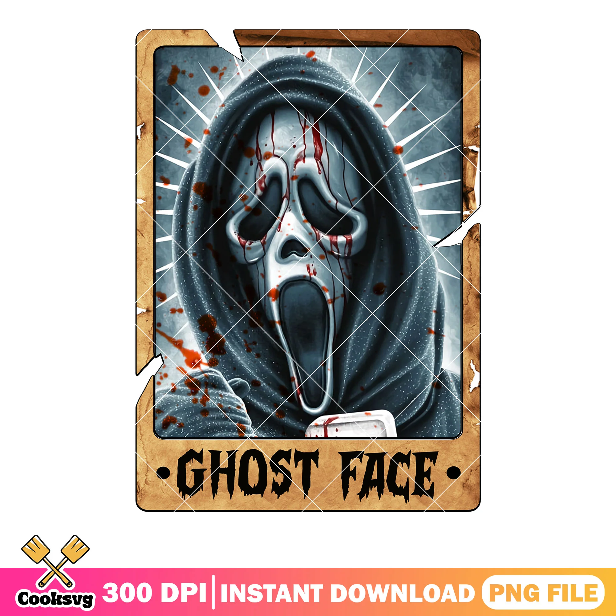 Ghót face hooded cloak png, white mask png, scream movies png