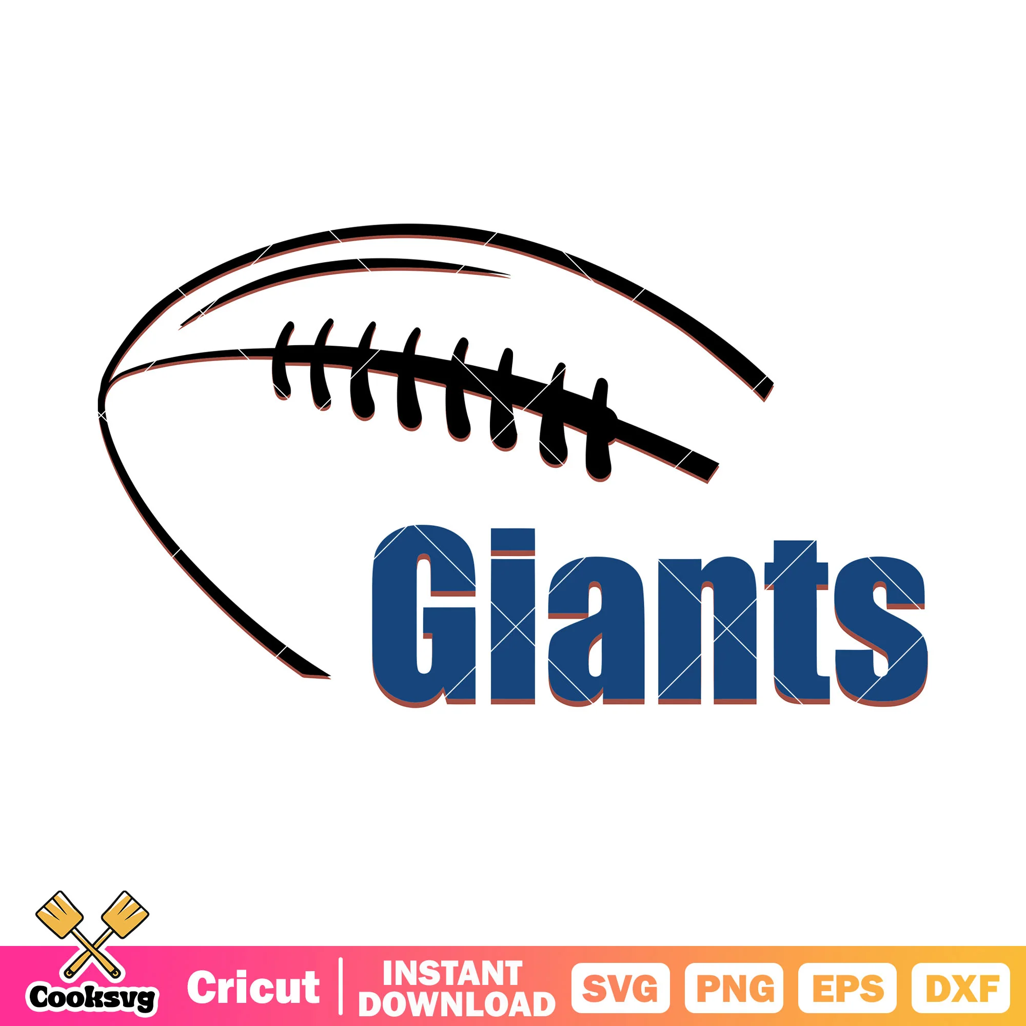Giants rugby ball svg, new york giants svg, america football svg