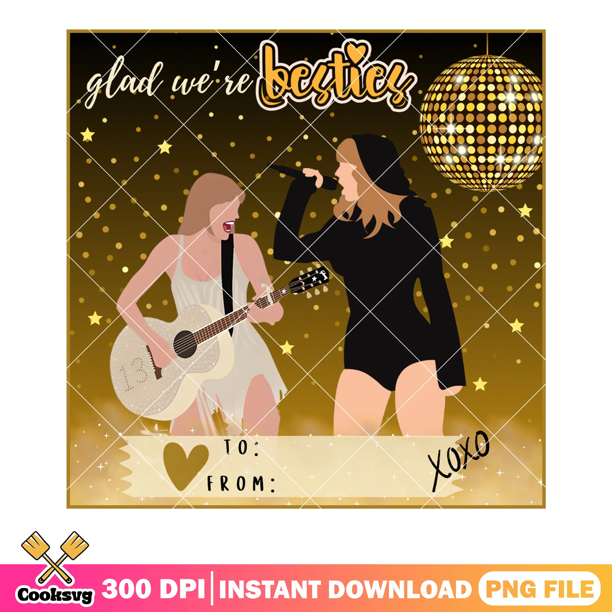 Glad we re bestie valentine png, valentine stamp png, valentine vibes png
