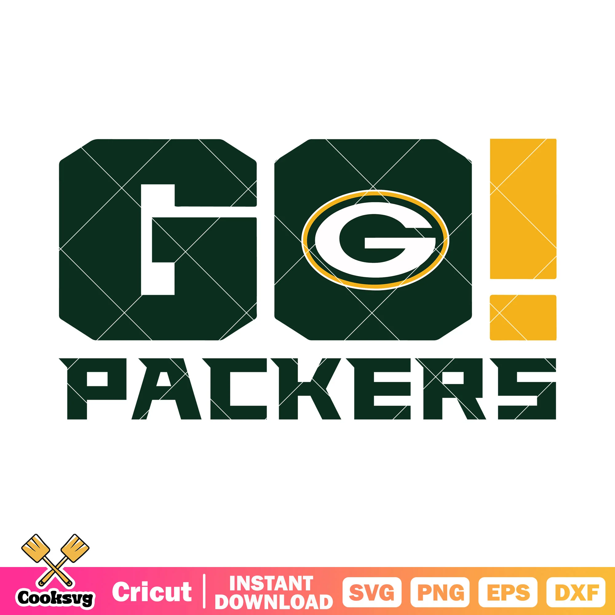 Go packers go svg, green bay packers svg, american football svg