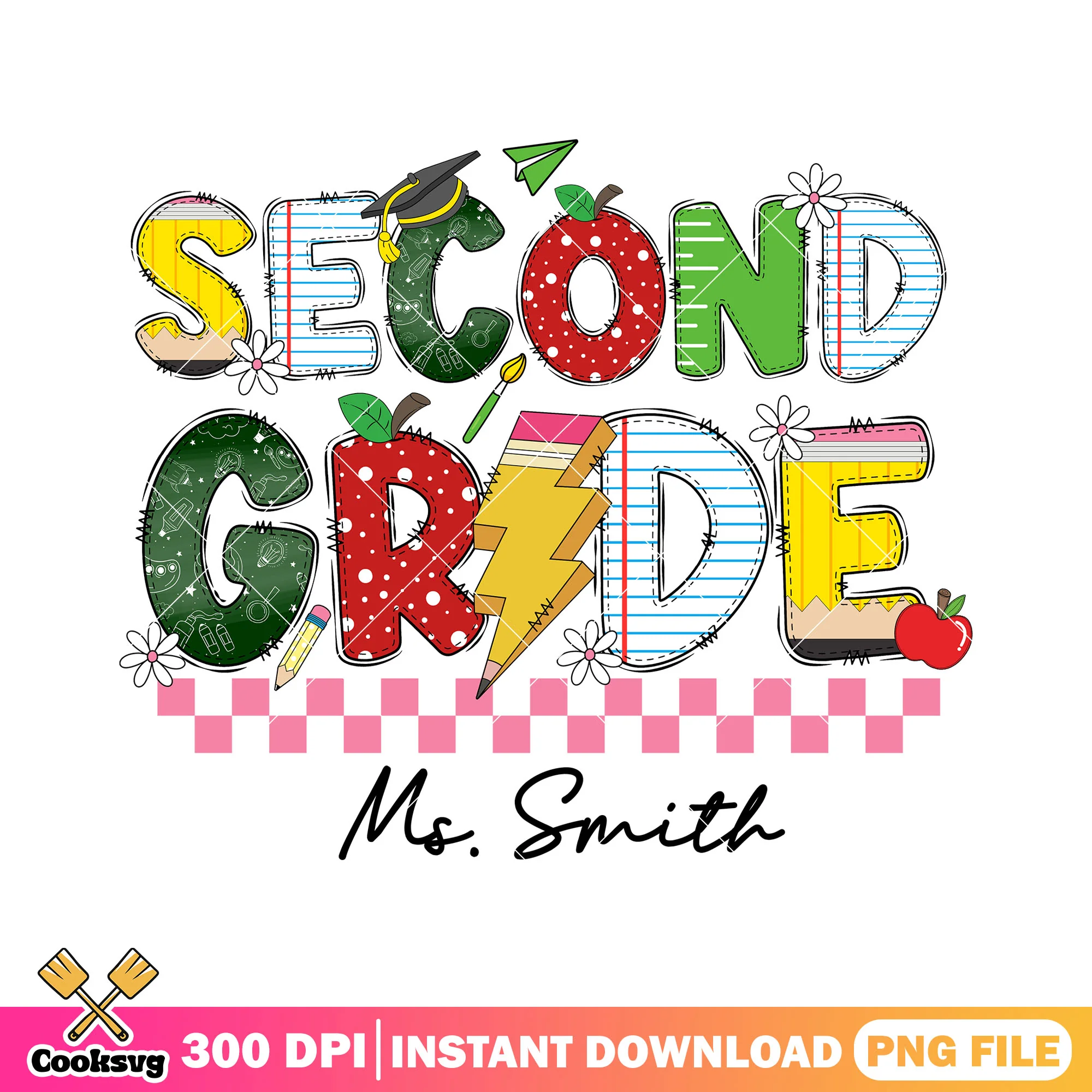 Go to second grade png, happy back to school png, second grade png