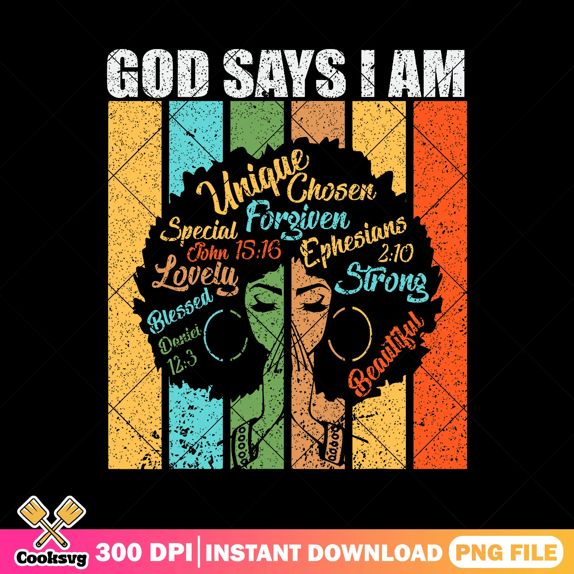 God say i am strong png, god say i am png, chosen by god png