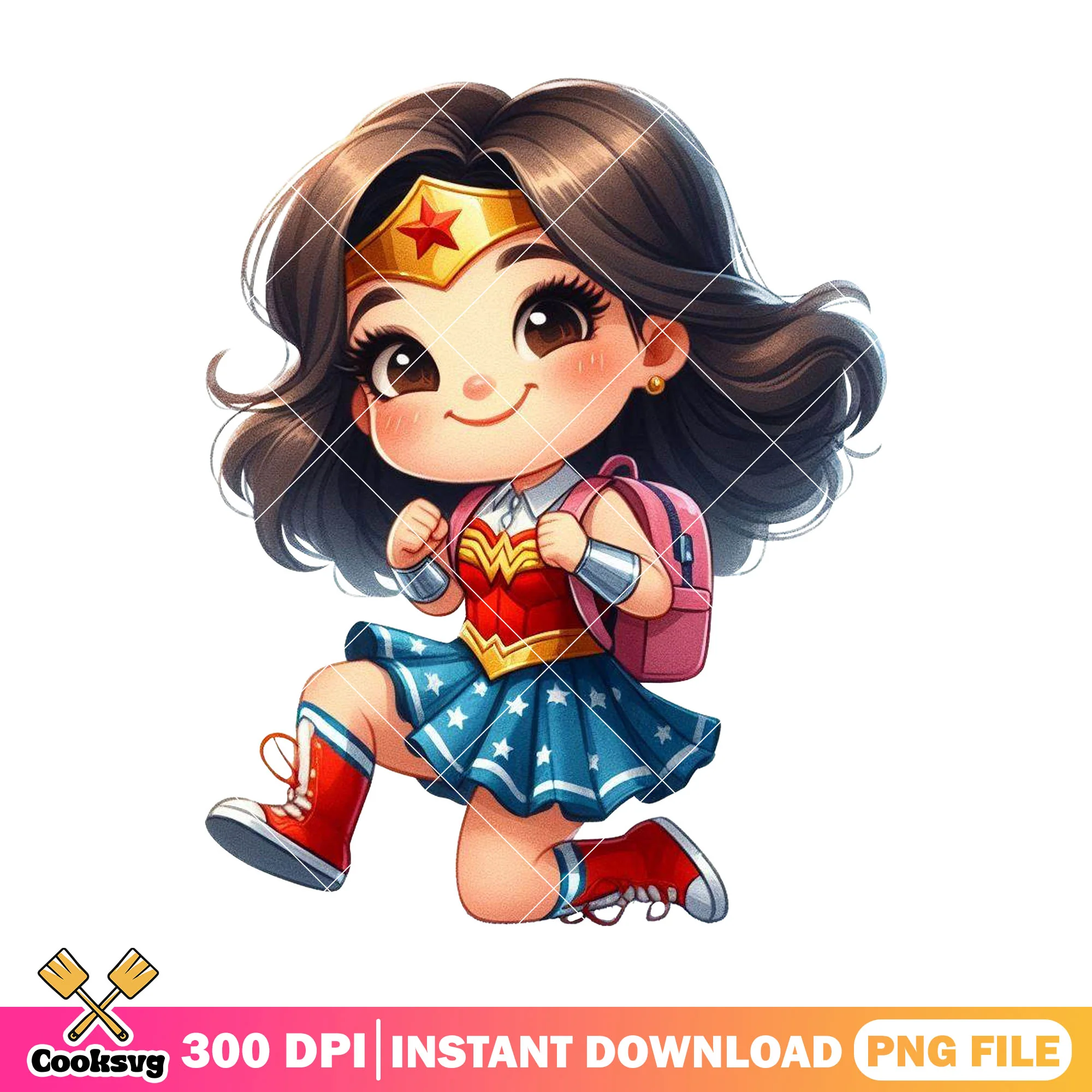Going school wonder woman png, back to school png, wonder woman png