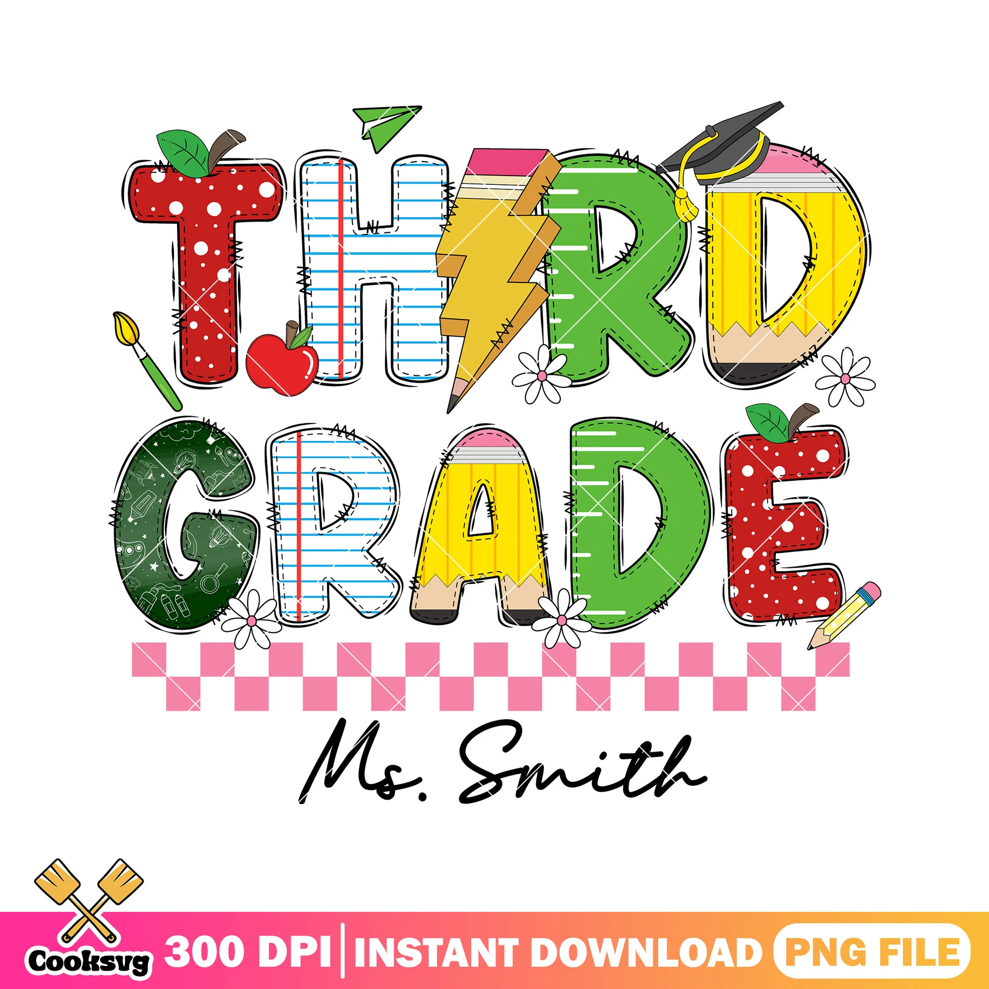 Going third grade png, welcome back to school png, third grade art png