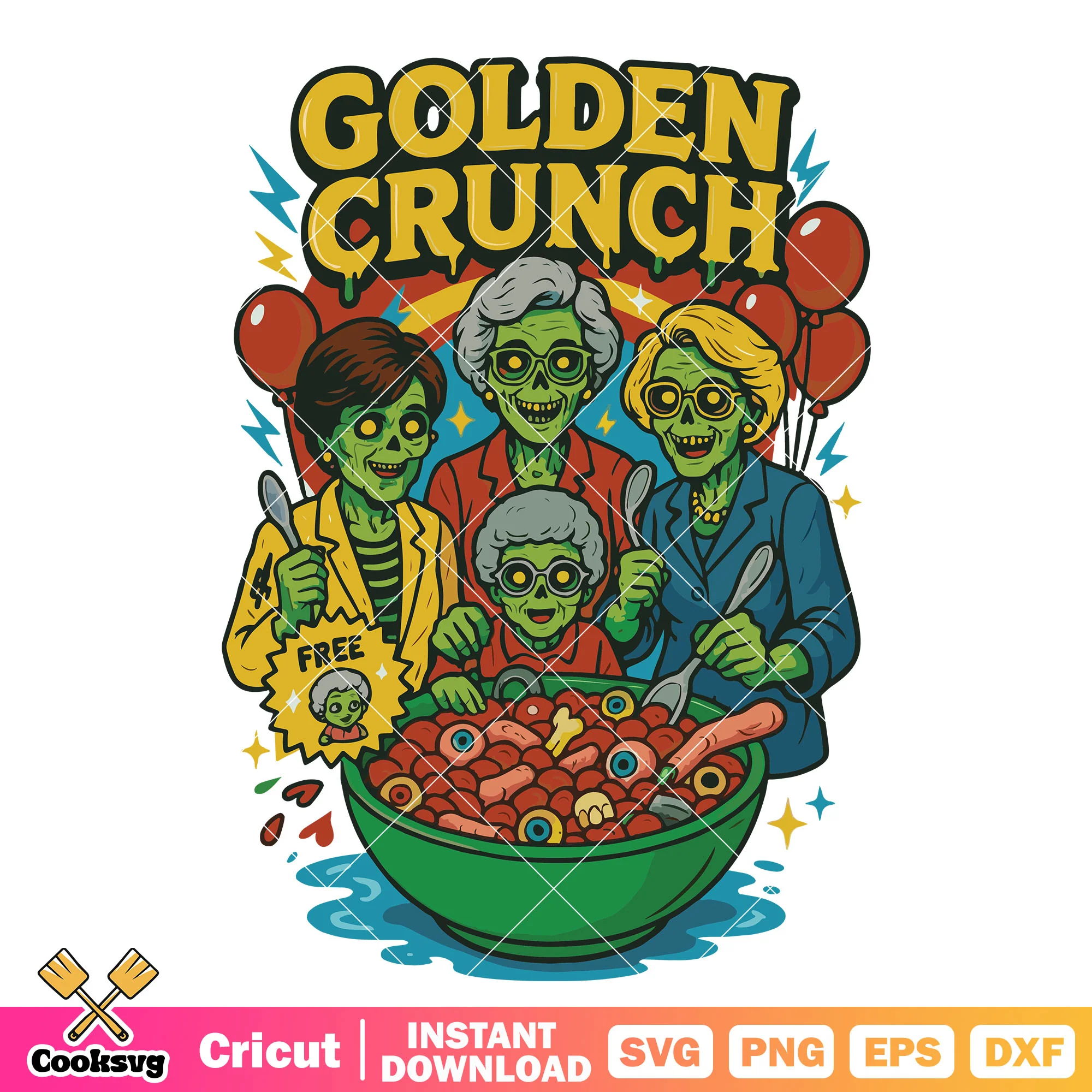 Golden crunch halloween svg, golden crunch svg, spooky season svg