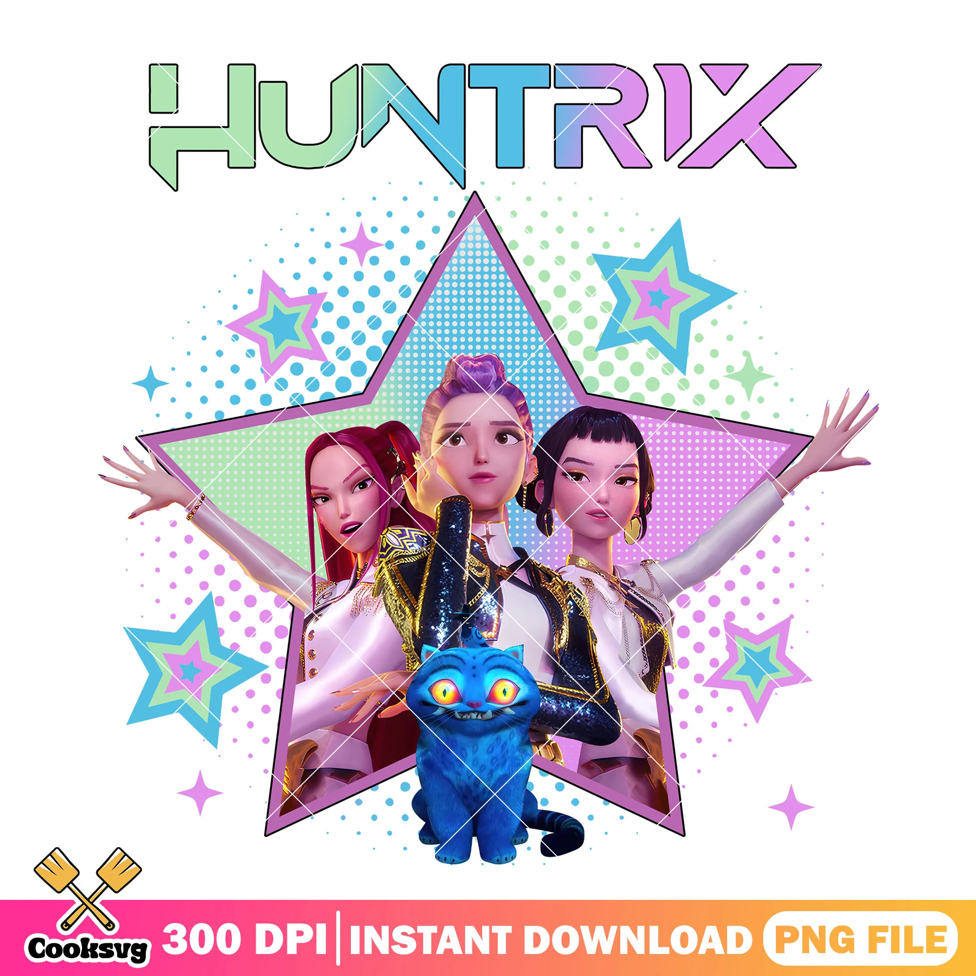 Golden girl derpy star png, huntrix kpop png, huntrix song png