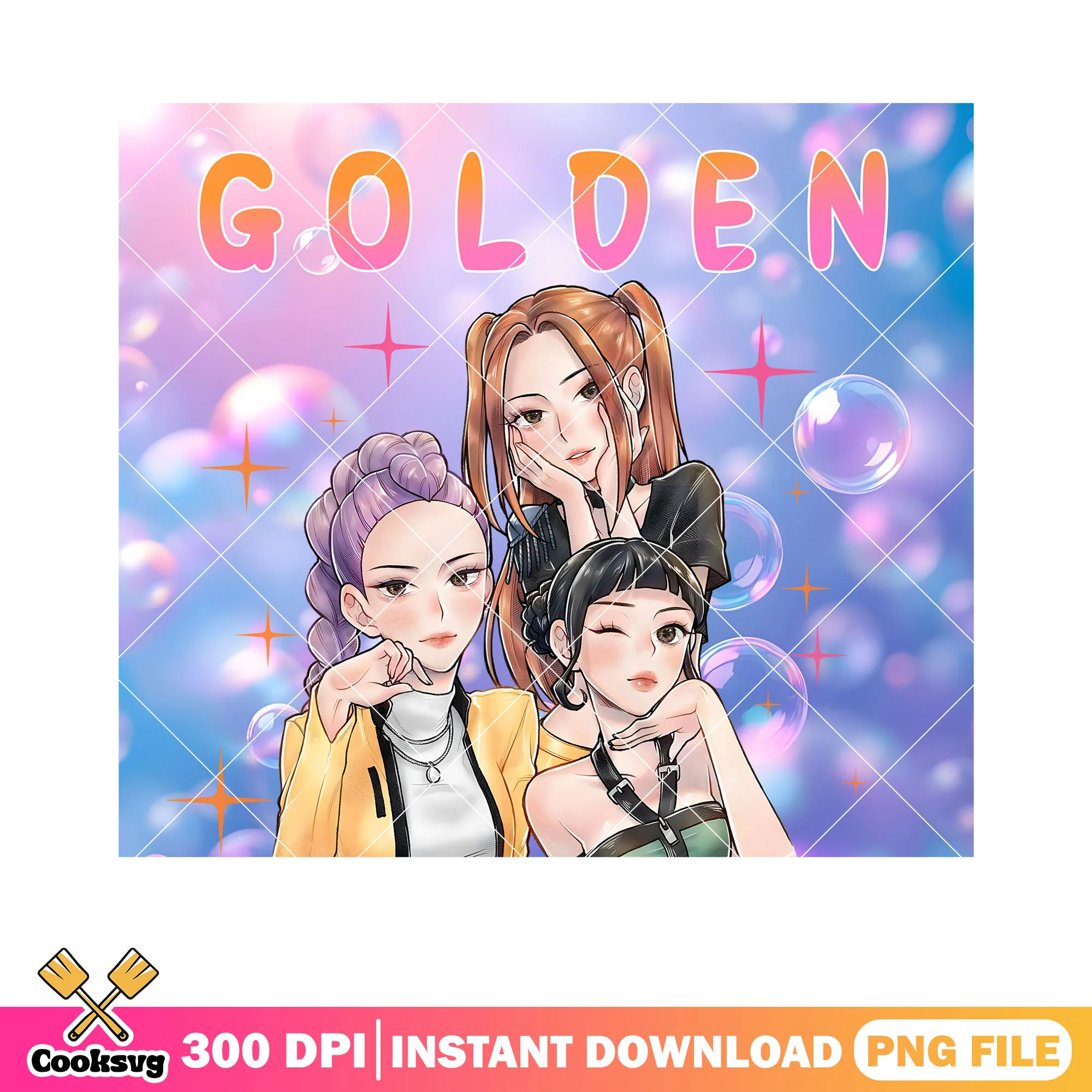 Golden song huntrix girl png tumbler, huntrix song png, kpop netflix png