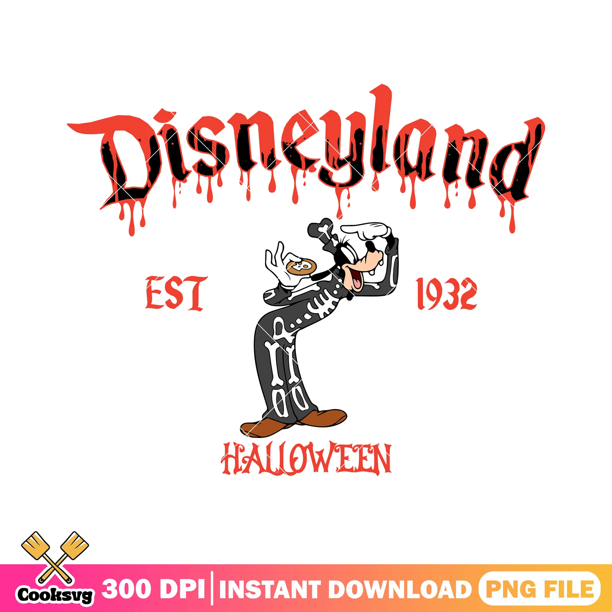 Goofy disneyland 1932 png, halloween costume png, disney goofy png