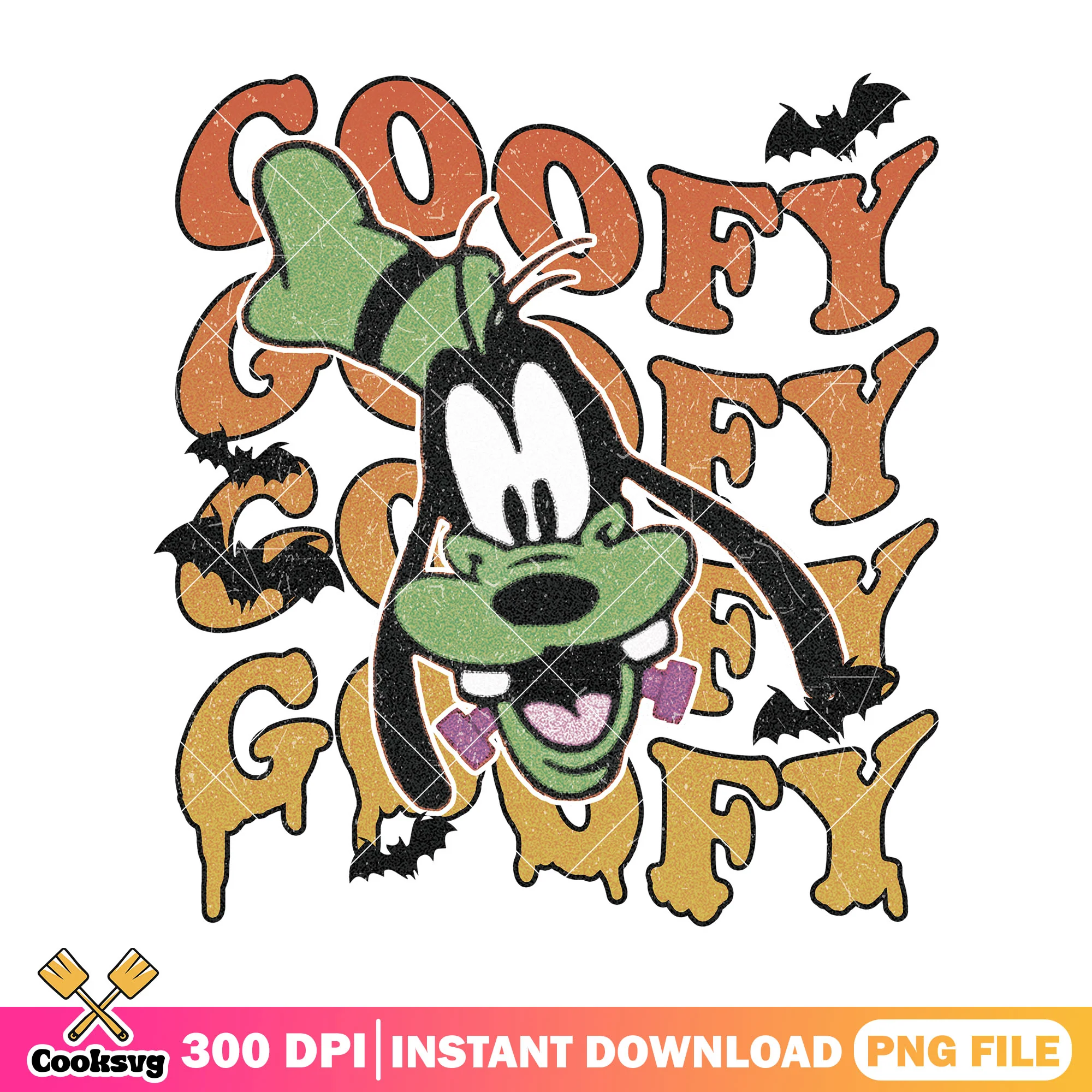 Goofy halloween fun png, happy halloween png, goofy head png