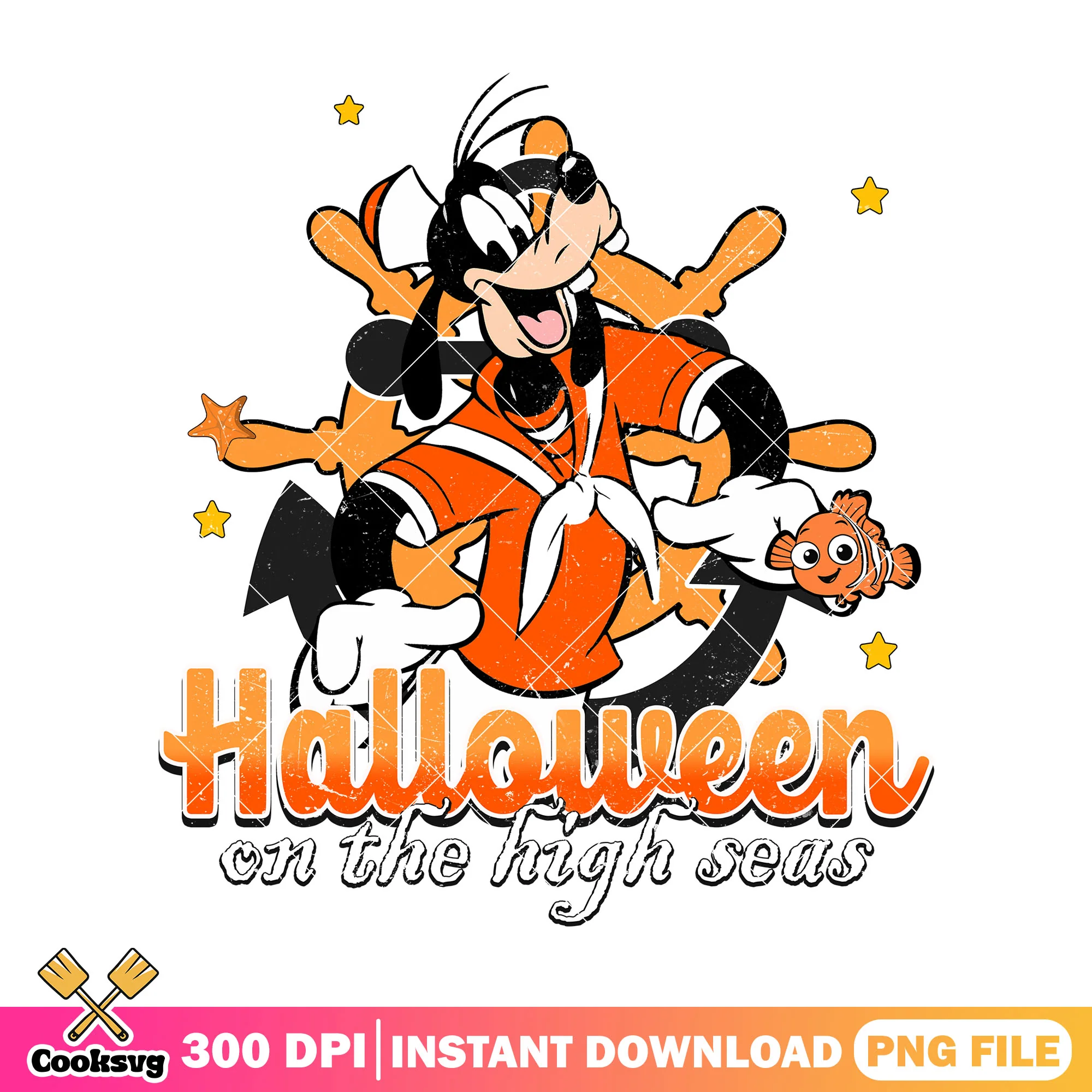 Goofy on the high seas png, halloween costume png, disney land png