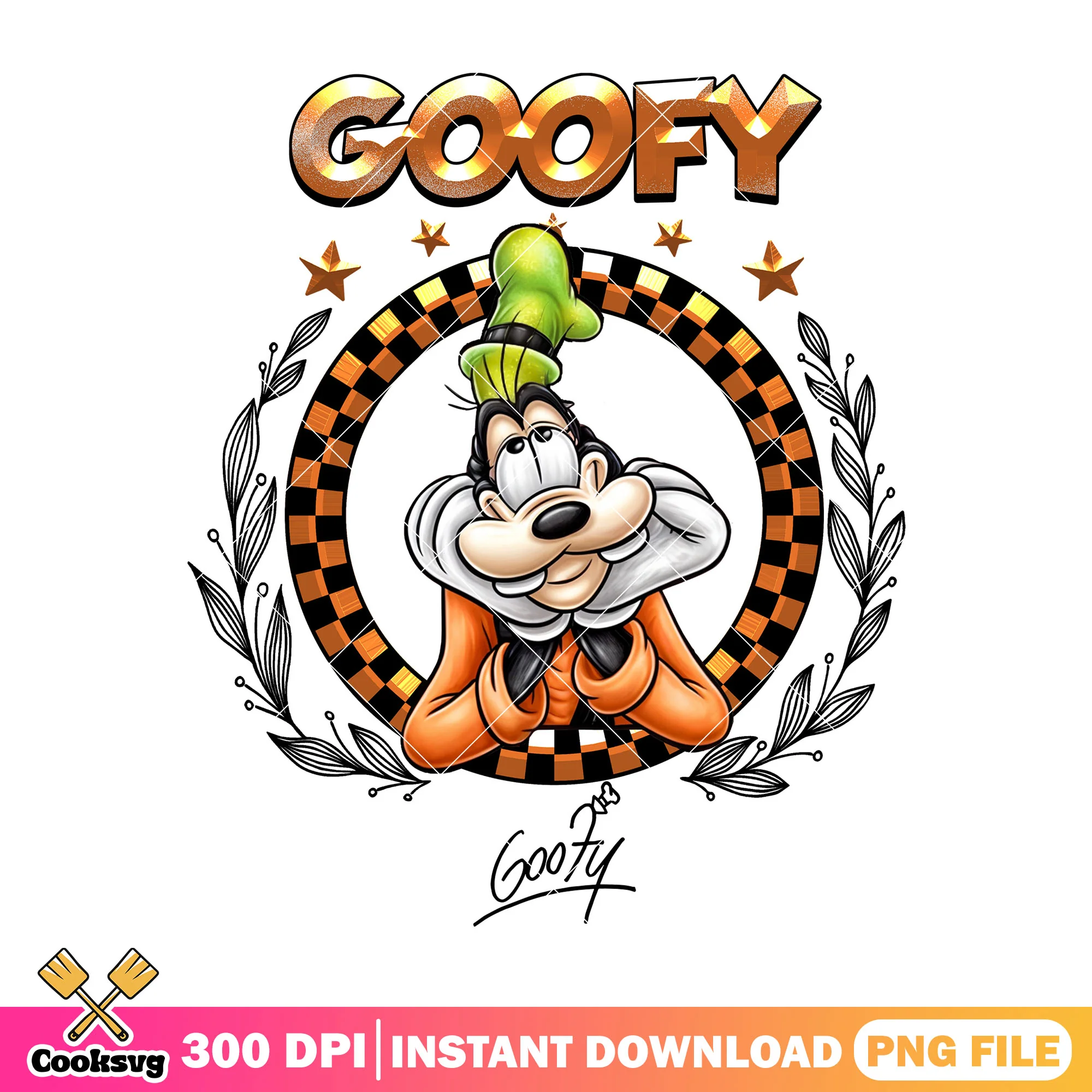 Goofy signature png, mickey mouse png, disney characters png