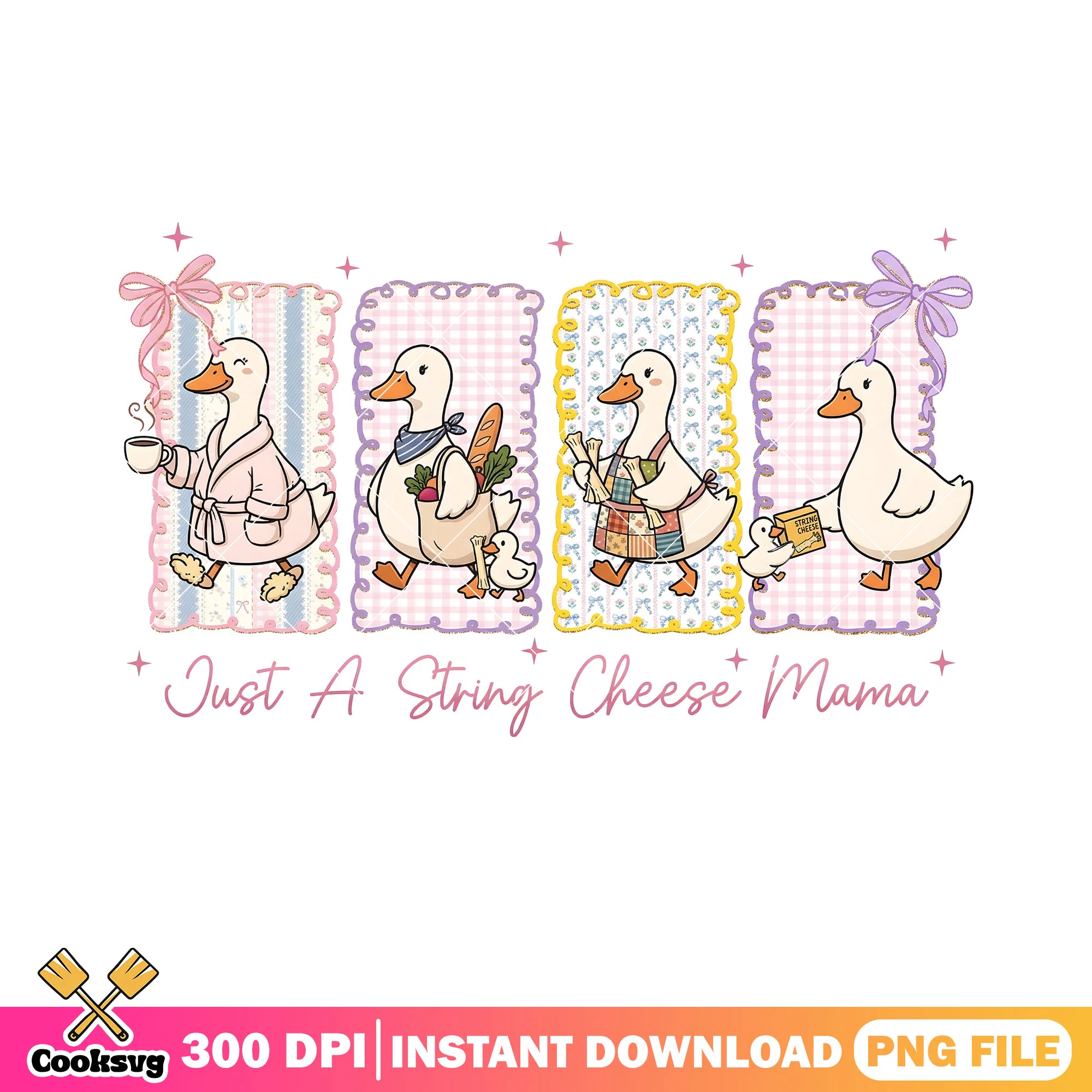 Goose vibes shoppin png, goose family png, lovely vibes png