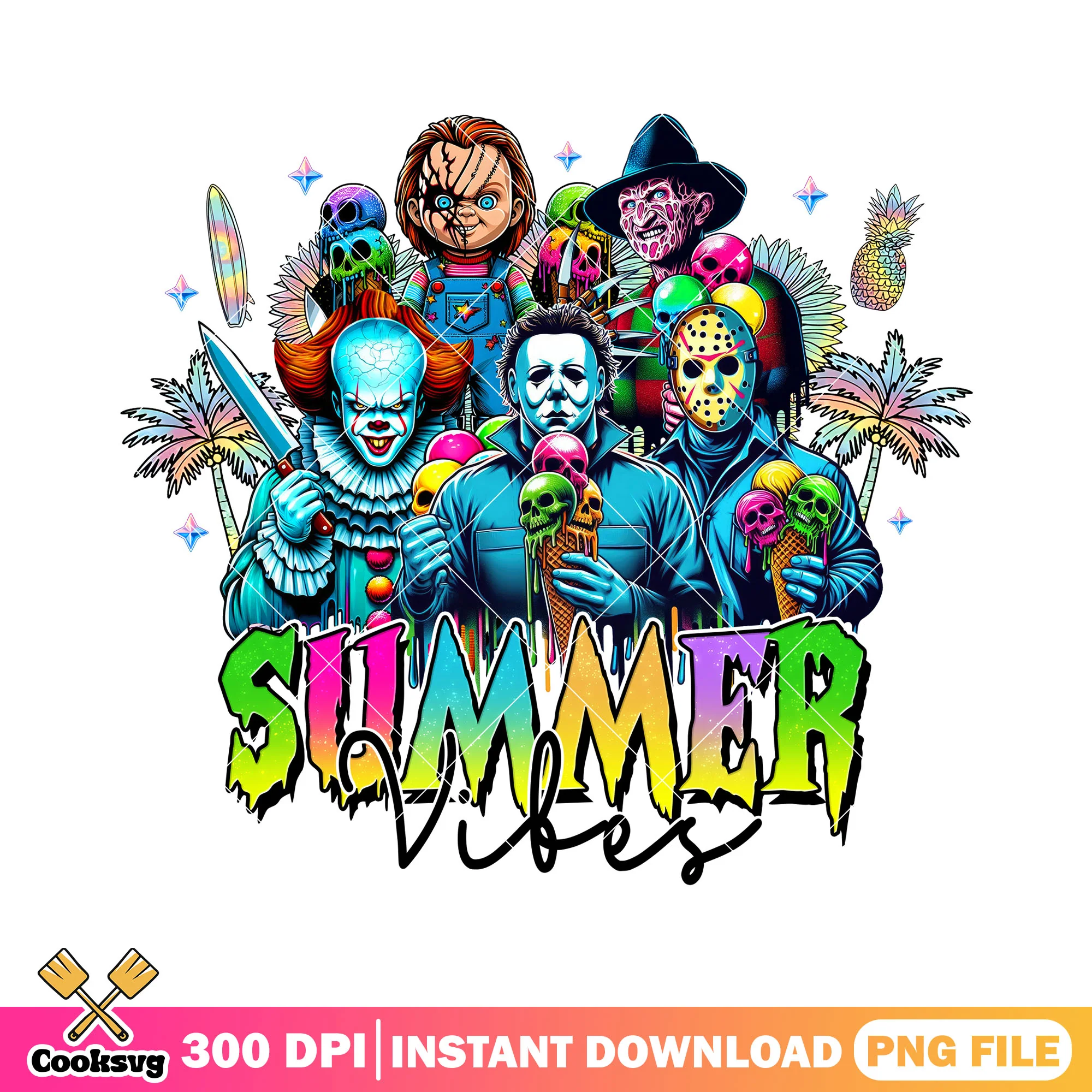 Graffiti summer vibes png, halloween ends png, funny quotes png
