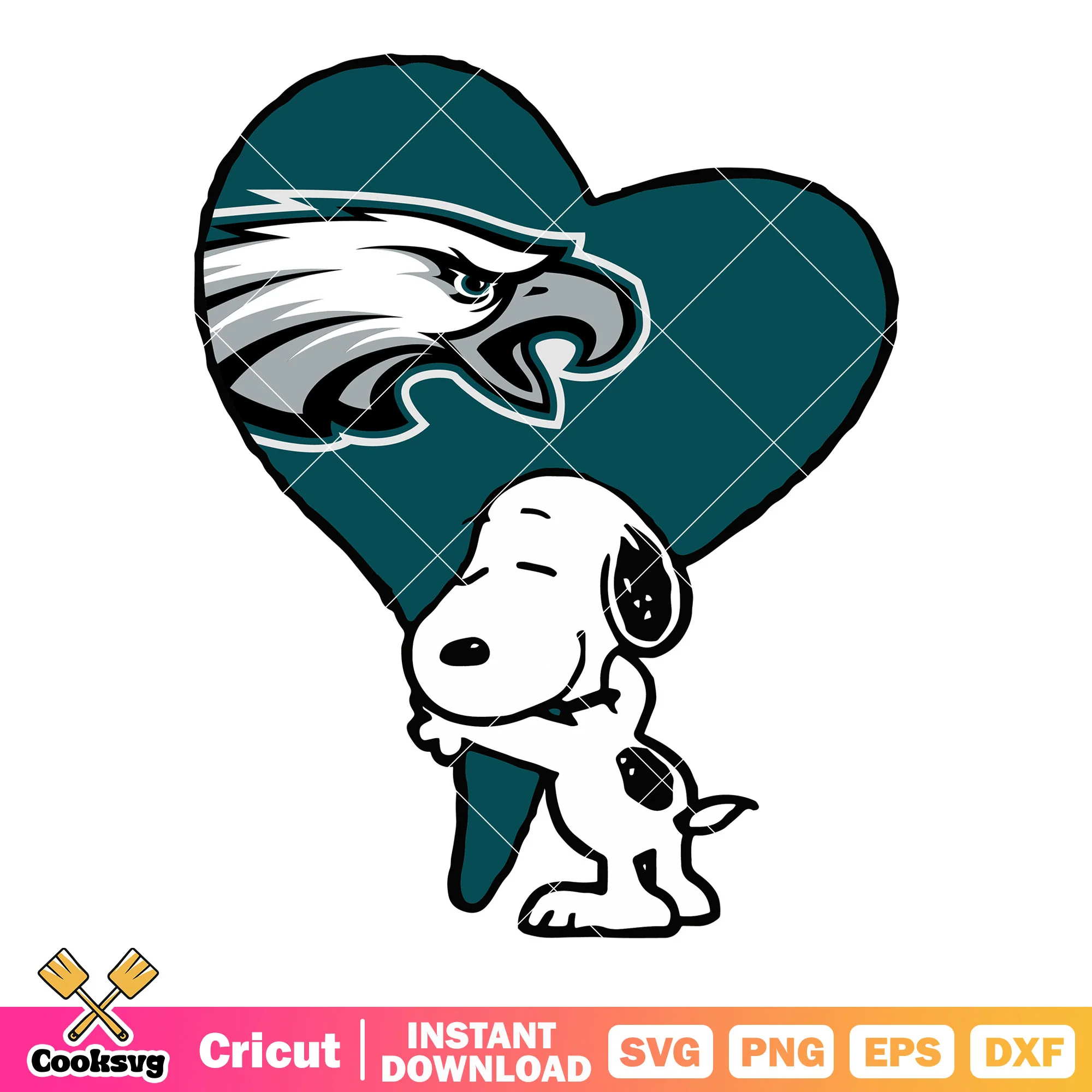 Green ballon nfl; team svg, philadephia eagles svg, snoopy svg