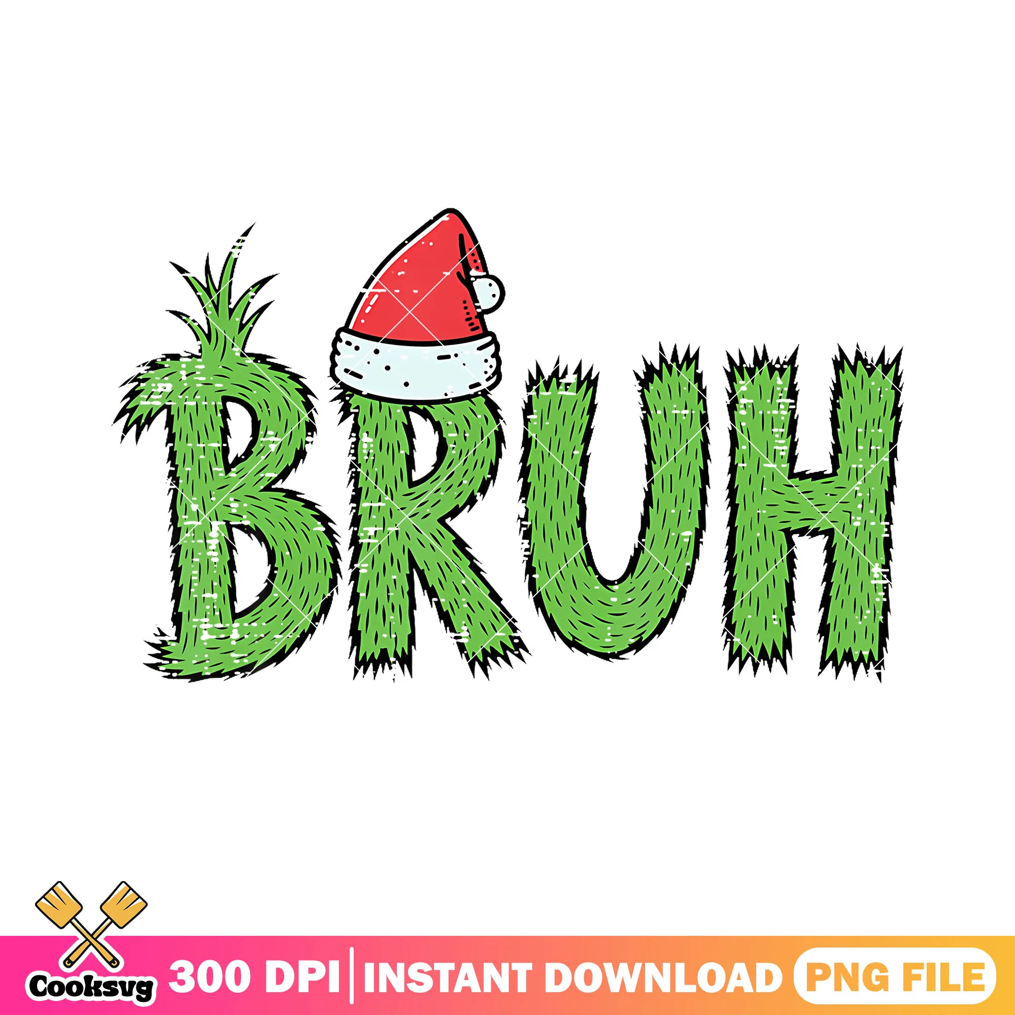 Grinch bruh santa hat png, the grinch png, merry christmas png
