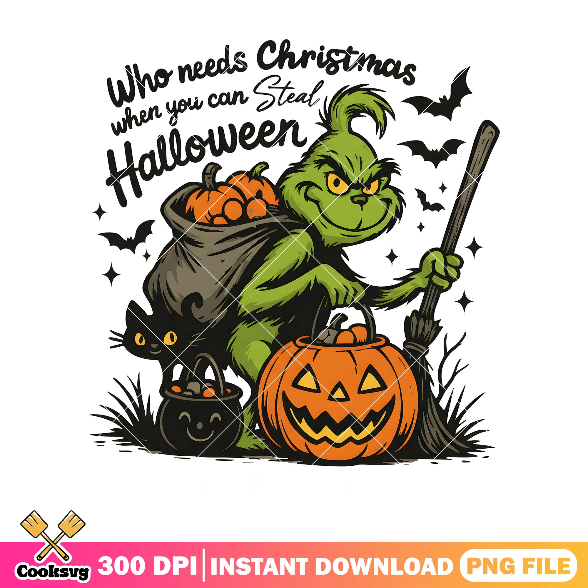 Grinch green monster png, grinch halloween png, jack o lantern png