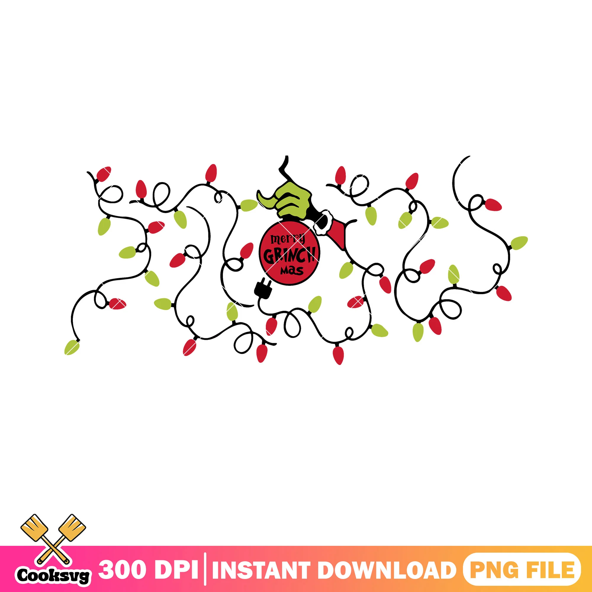 Grinchmas light night png, merry grinchmas png, santa claus png