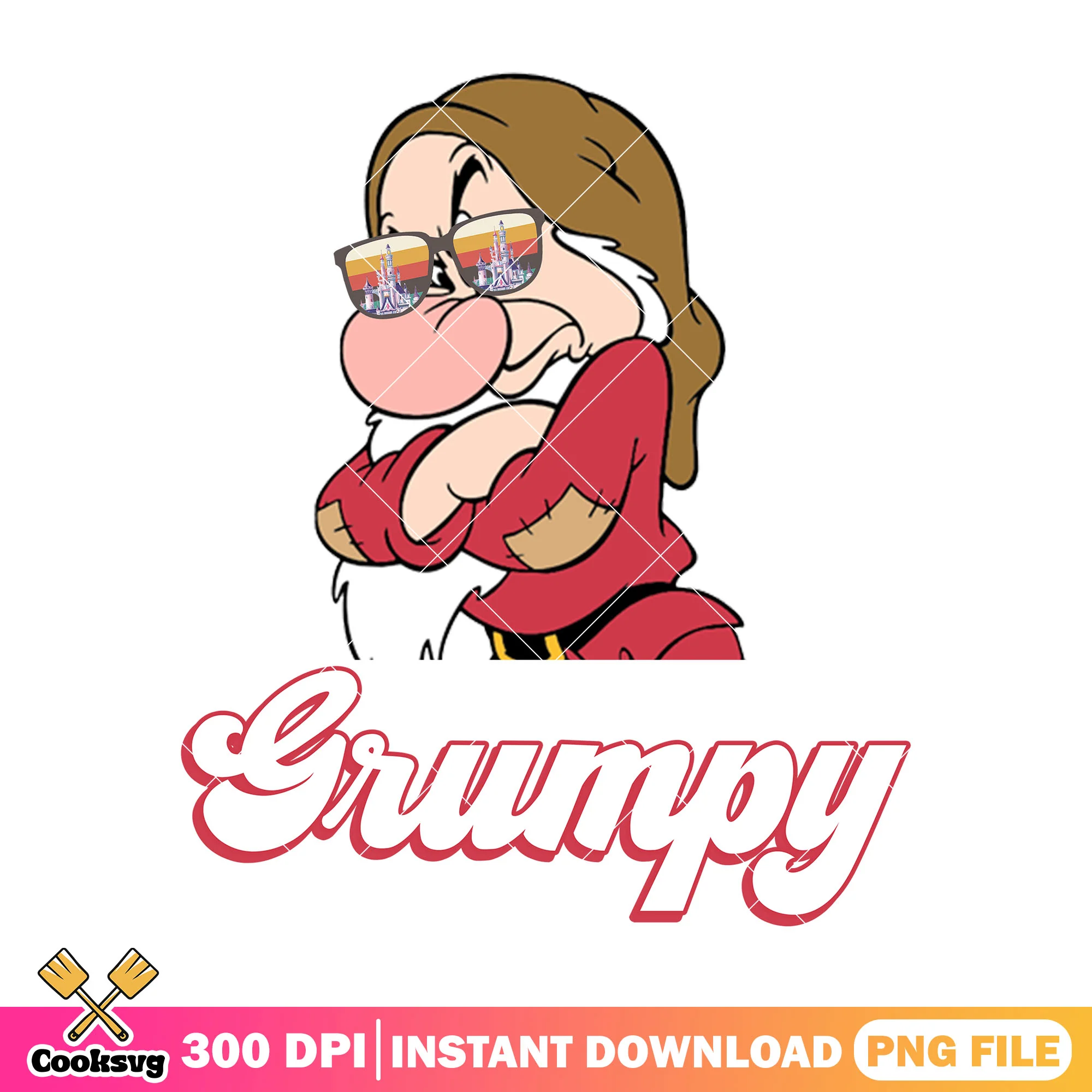 Grumpy snow white png, snow white dwarfs png, disney world png