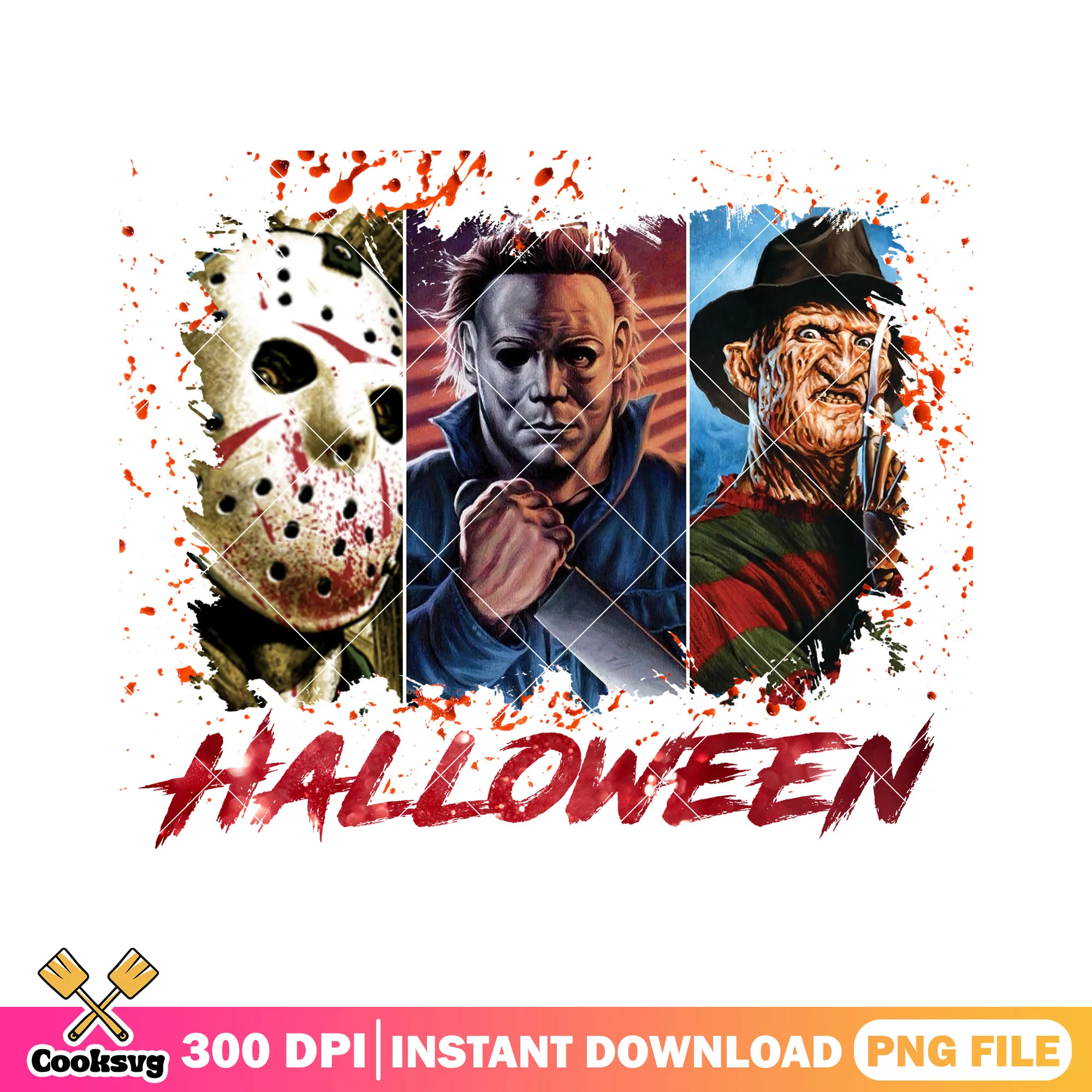 Halloween horror movie villains design png, best halloween movies png