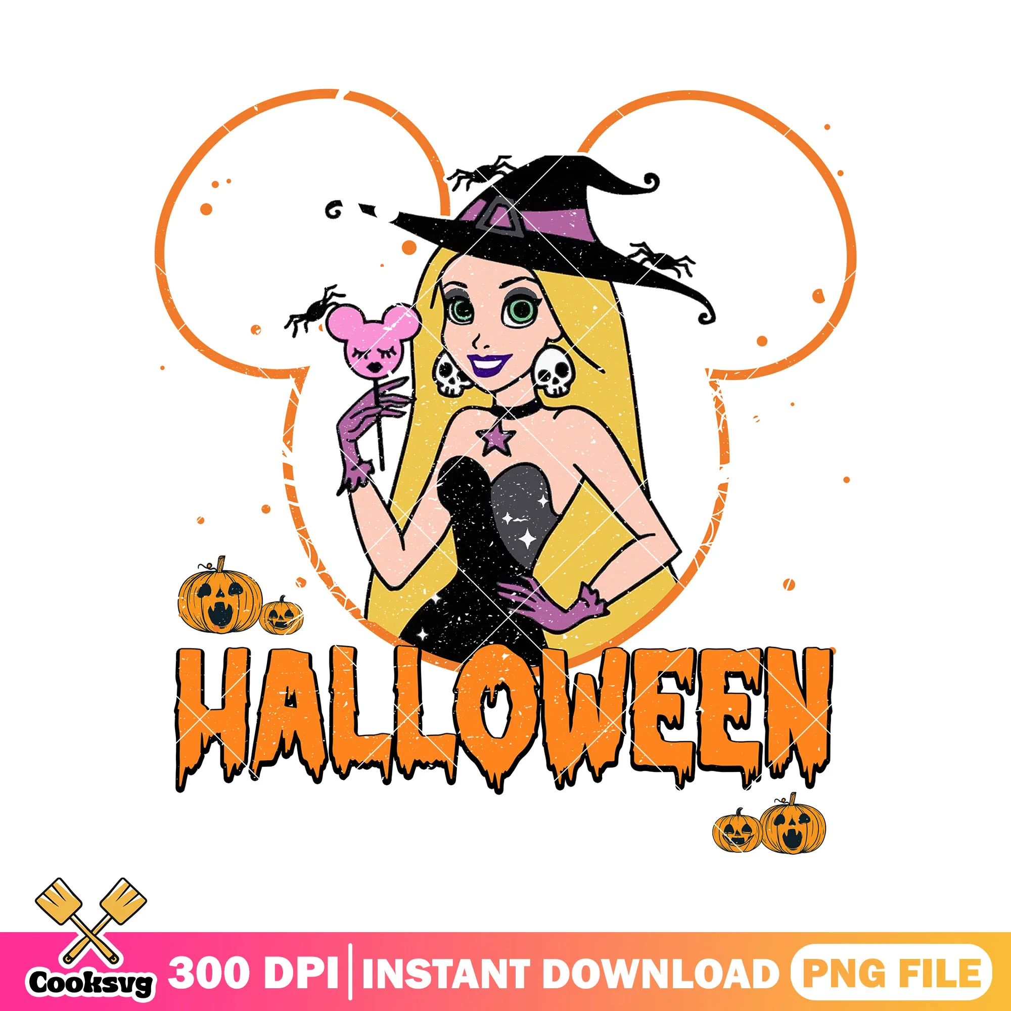 Halloween with rapunzel png, when is halloween png, cute rapunzel png