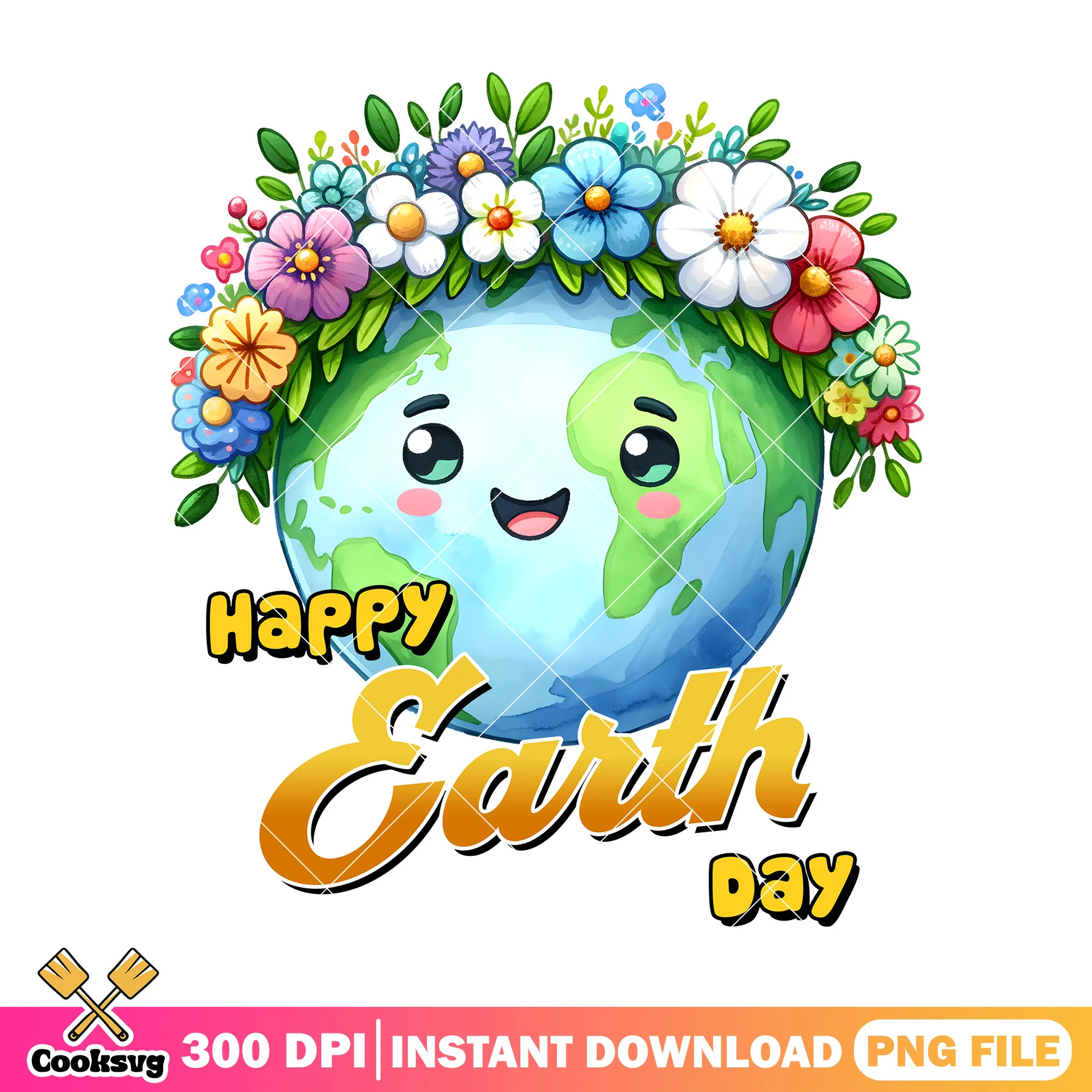 Happy earth day the floral png, earth day quotes png, flowers png