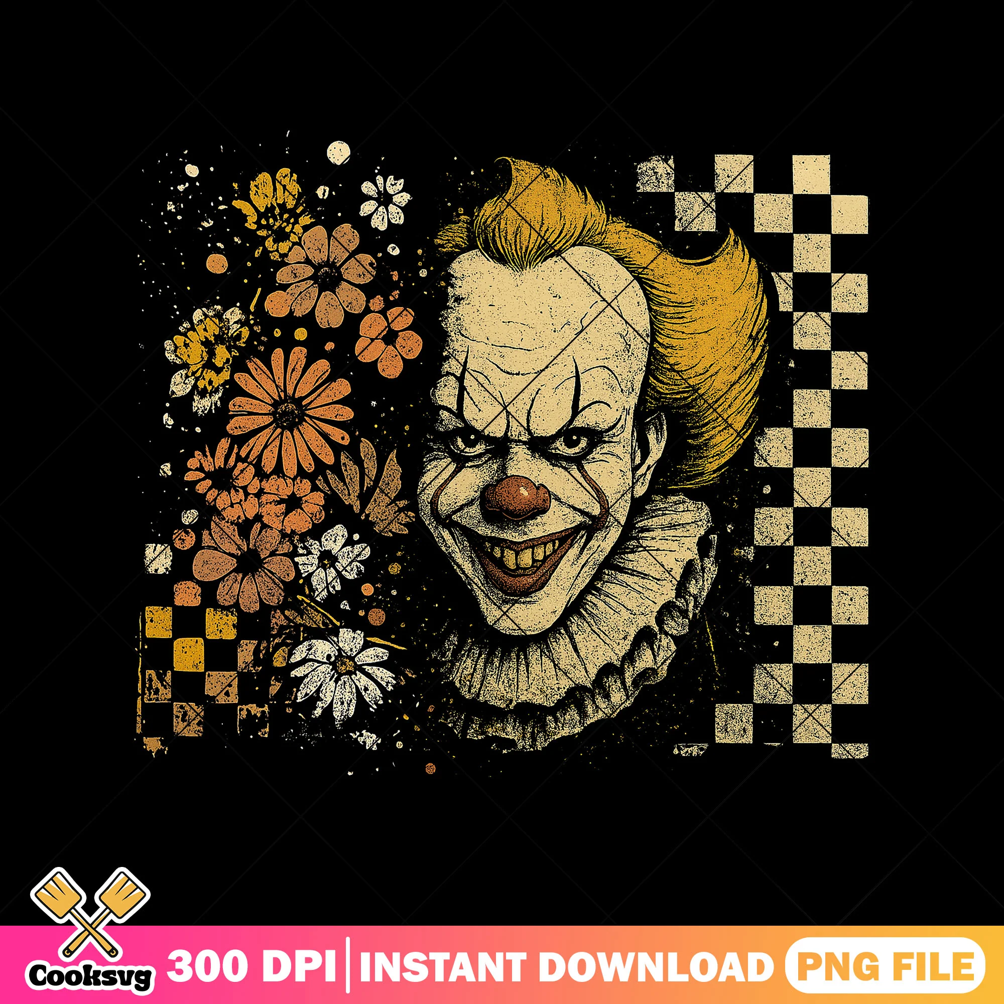 Happy pennywise design png, film pennywise png, halloween spirit png