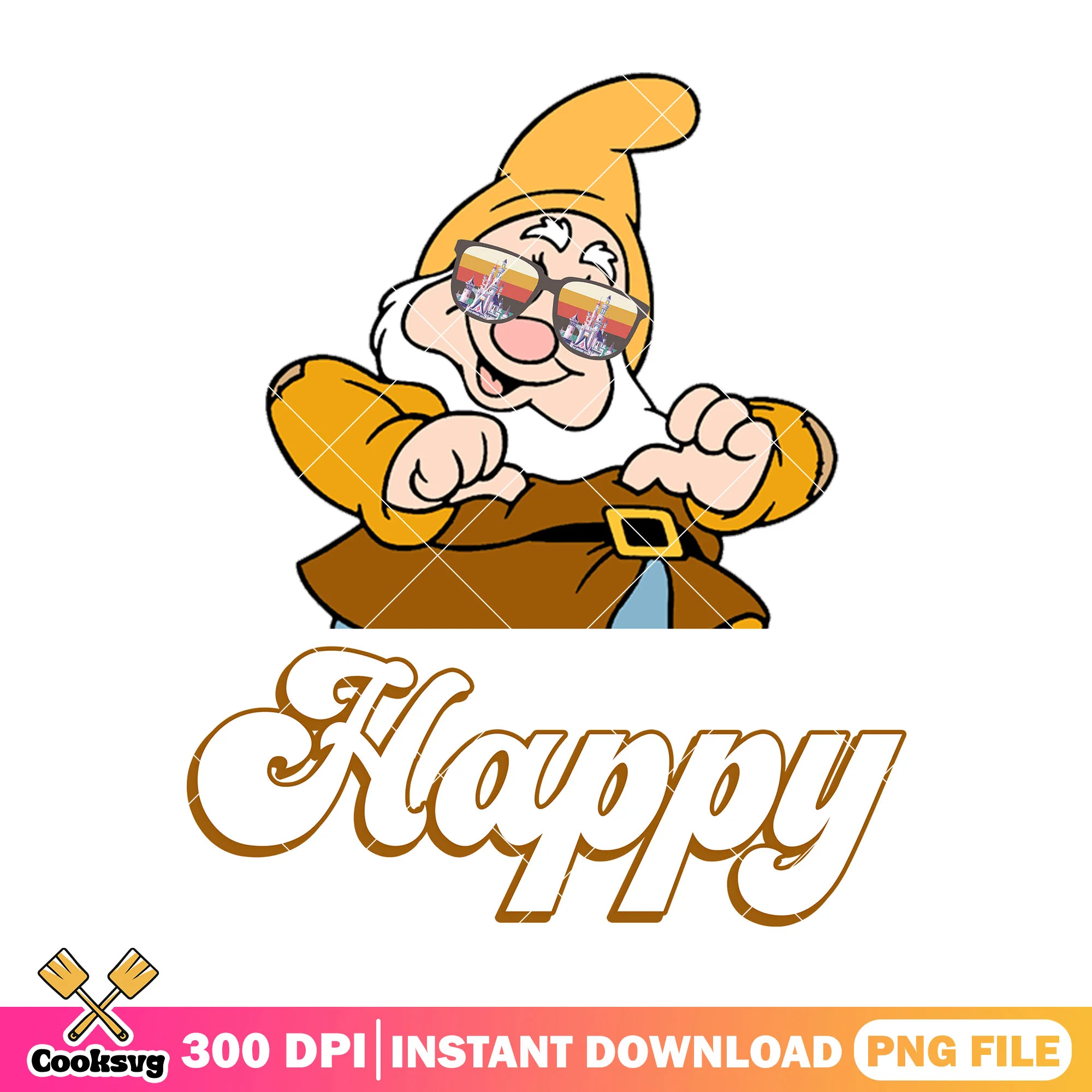 Happy snow white png, snow white dwarfs png, disney movies png