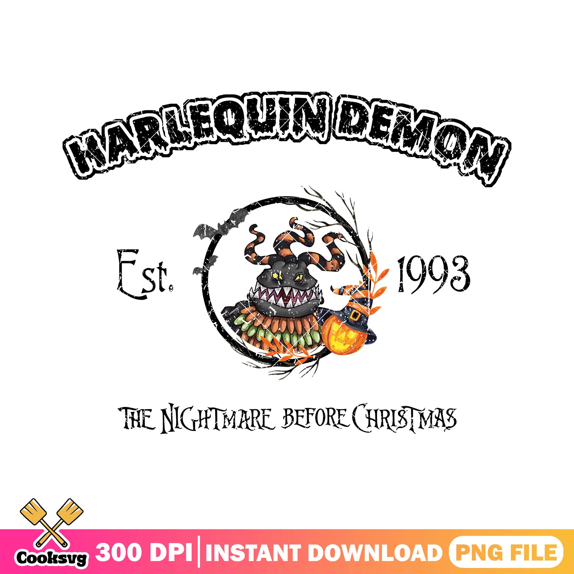 Harlequin est 1993 nightmare png, nightmare before christmas png