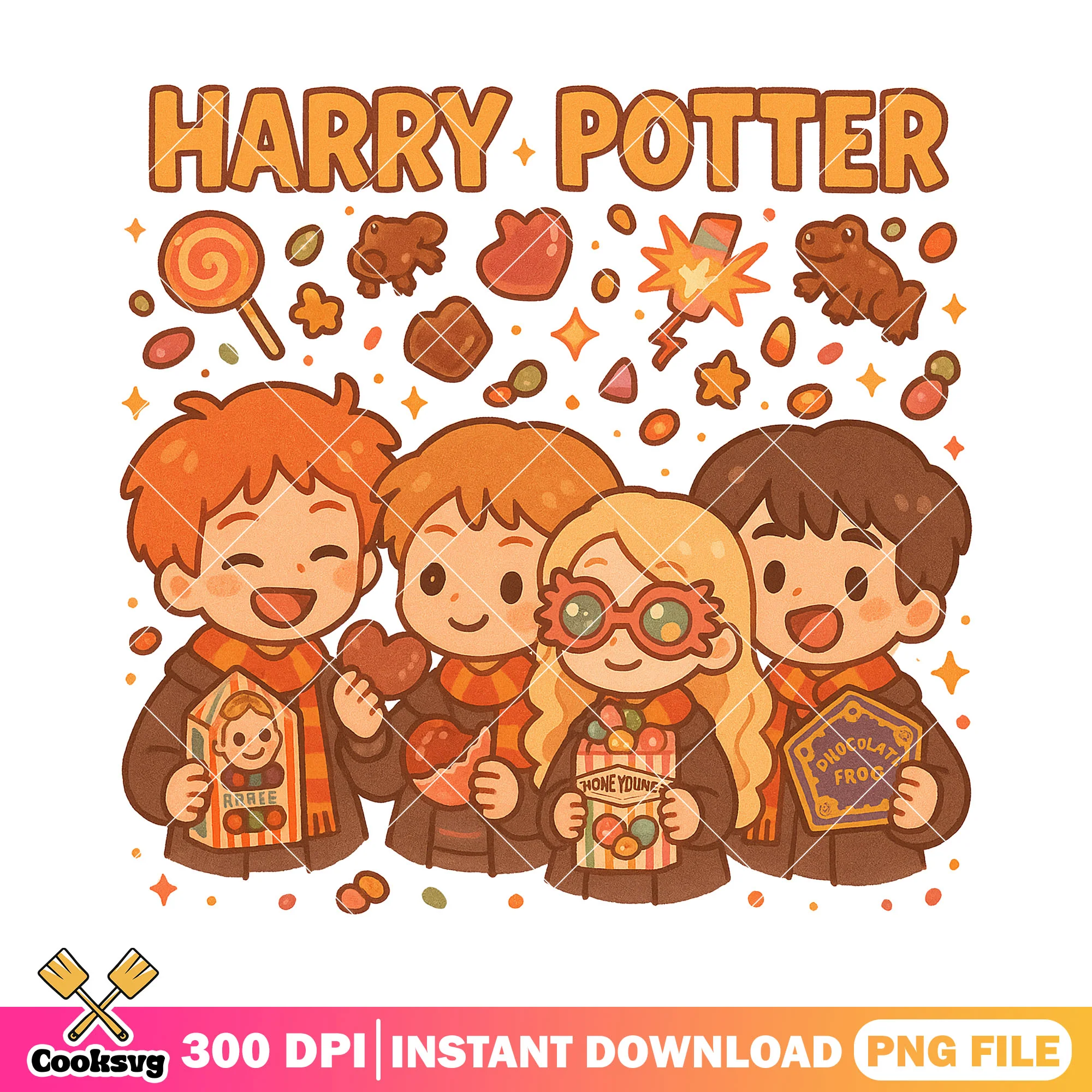 Harry potter candy treats png, halloween movies png, scary movies png