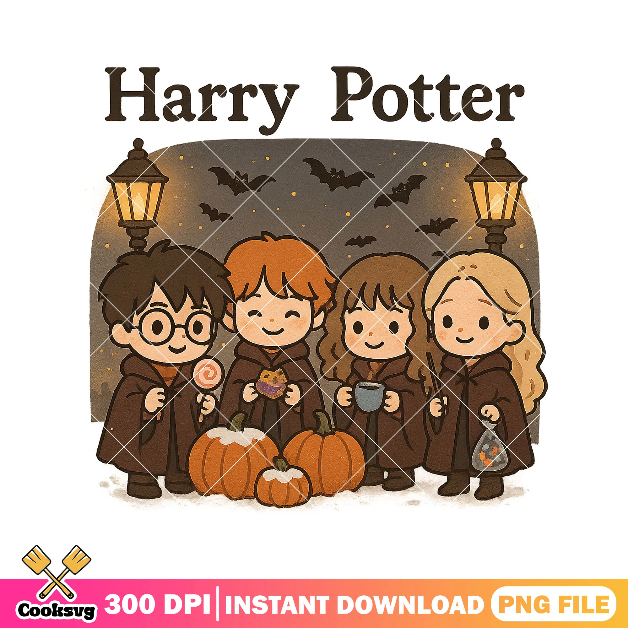 Harry potter trick or treat png, harry potter png, happy halloween png