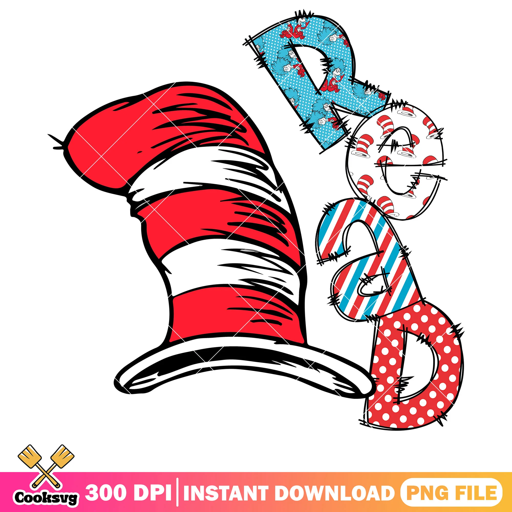 Hat dr seuss read cartoon png, dr seuss hat png, dr seuss read png