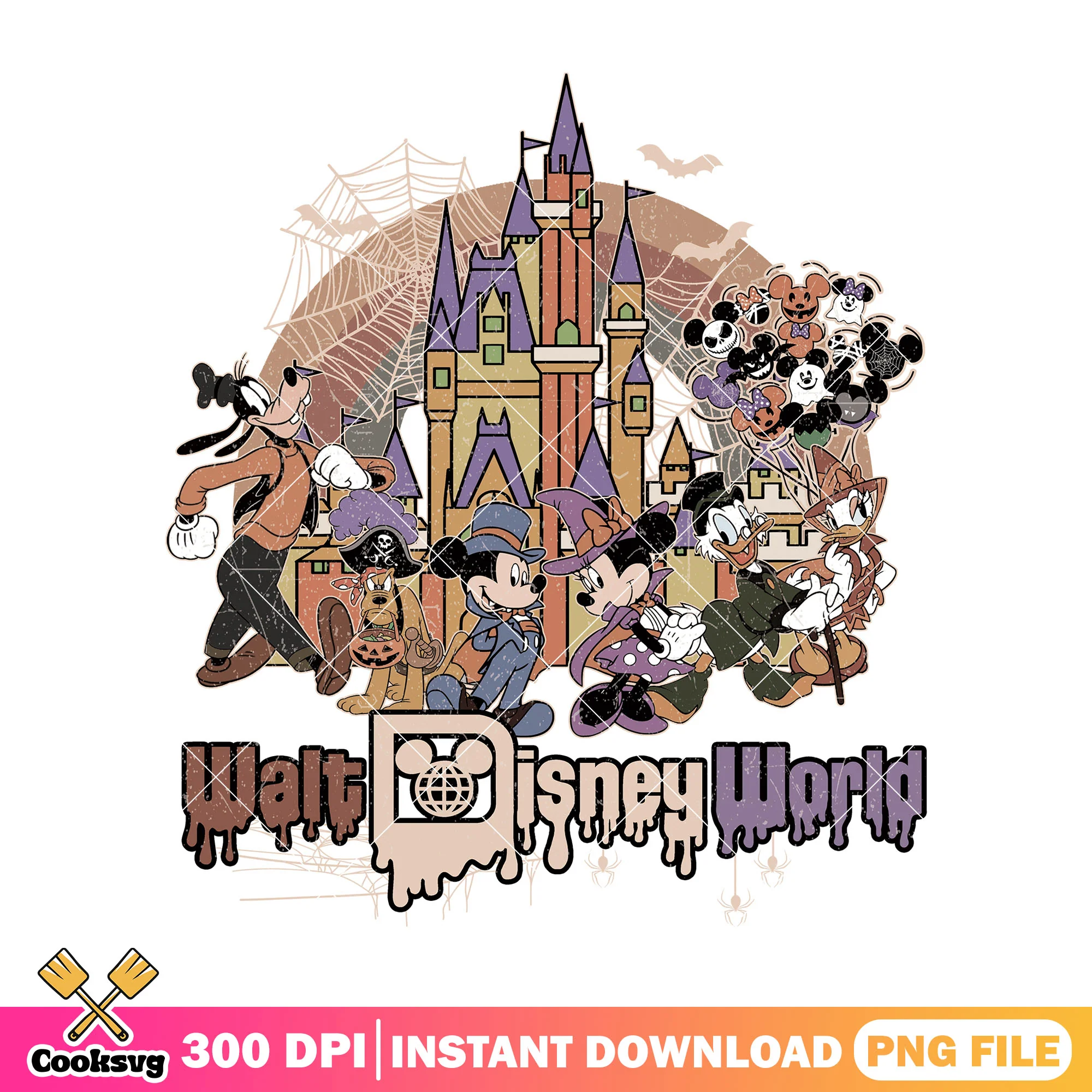 Haunted caslte disney png, diney castle png, halloween spirit png