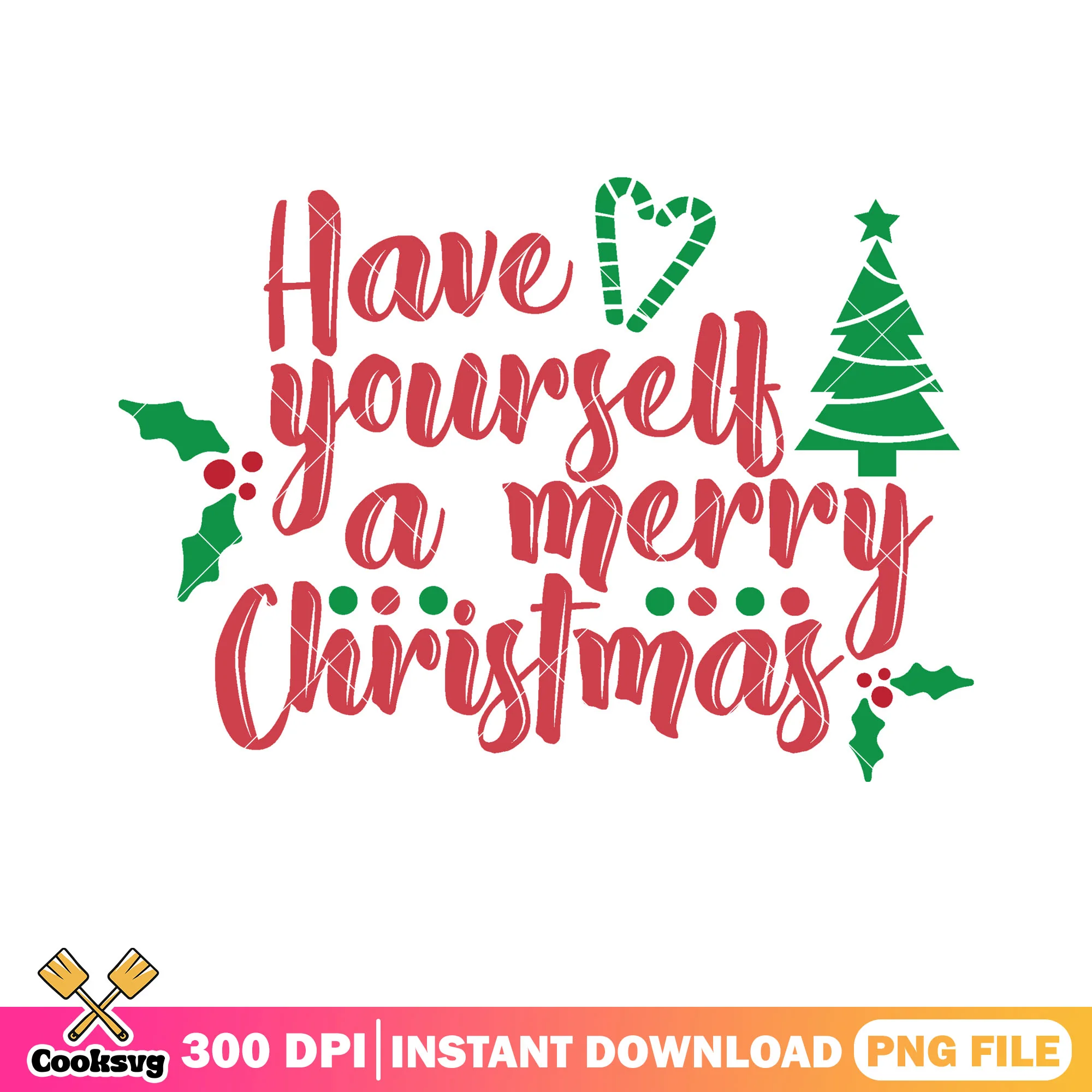 Have yourself a merry christmas png, christmas vibes png, xmas png