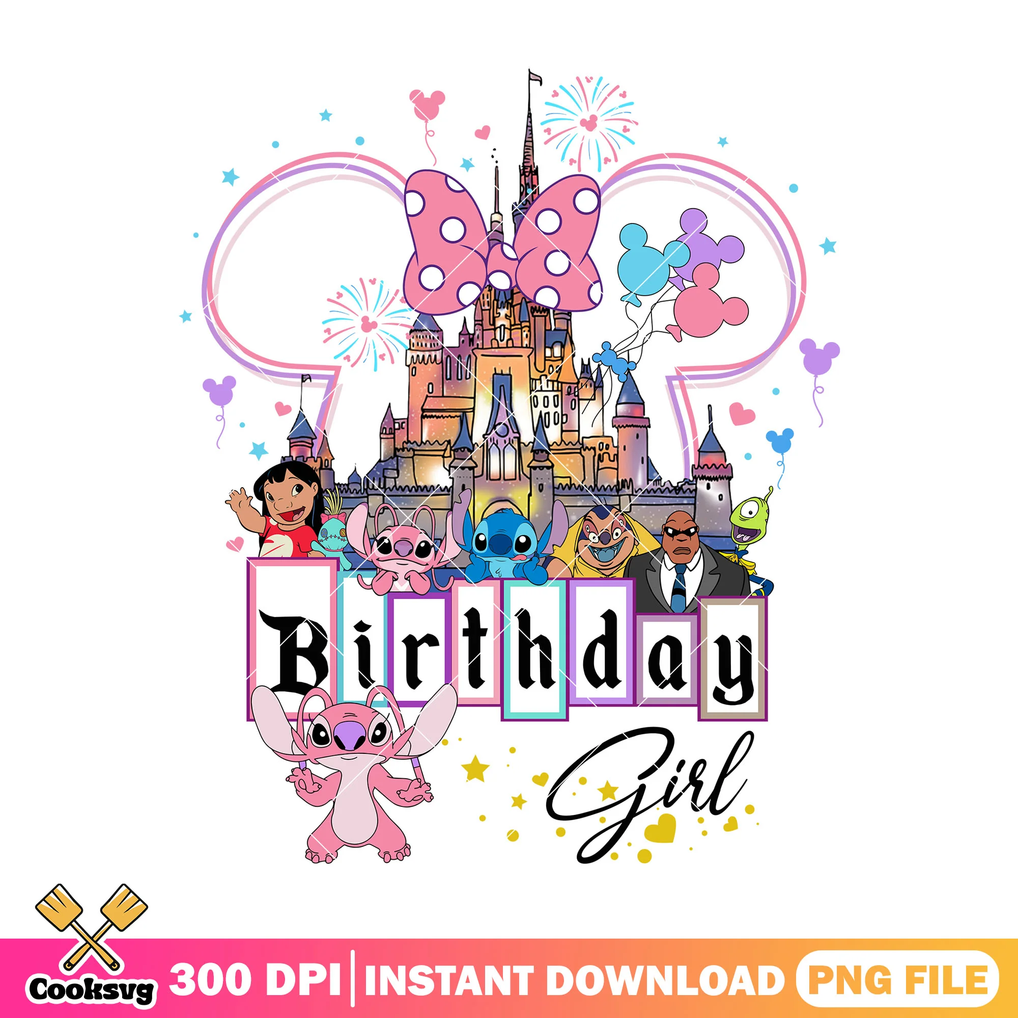 Head minnie birthday boy stitch png, stitch birthday png, disney head png