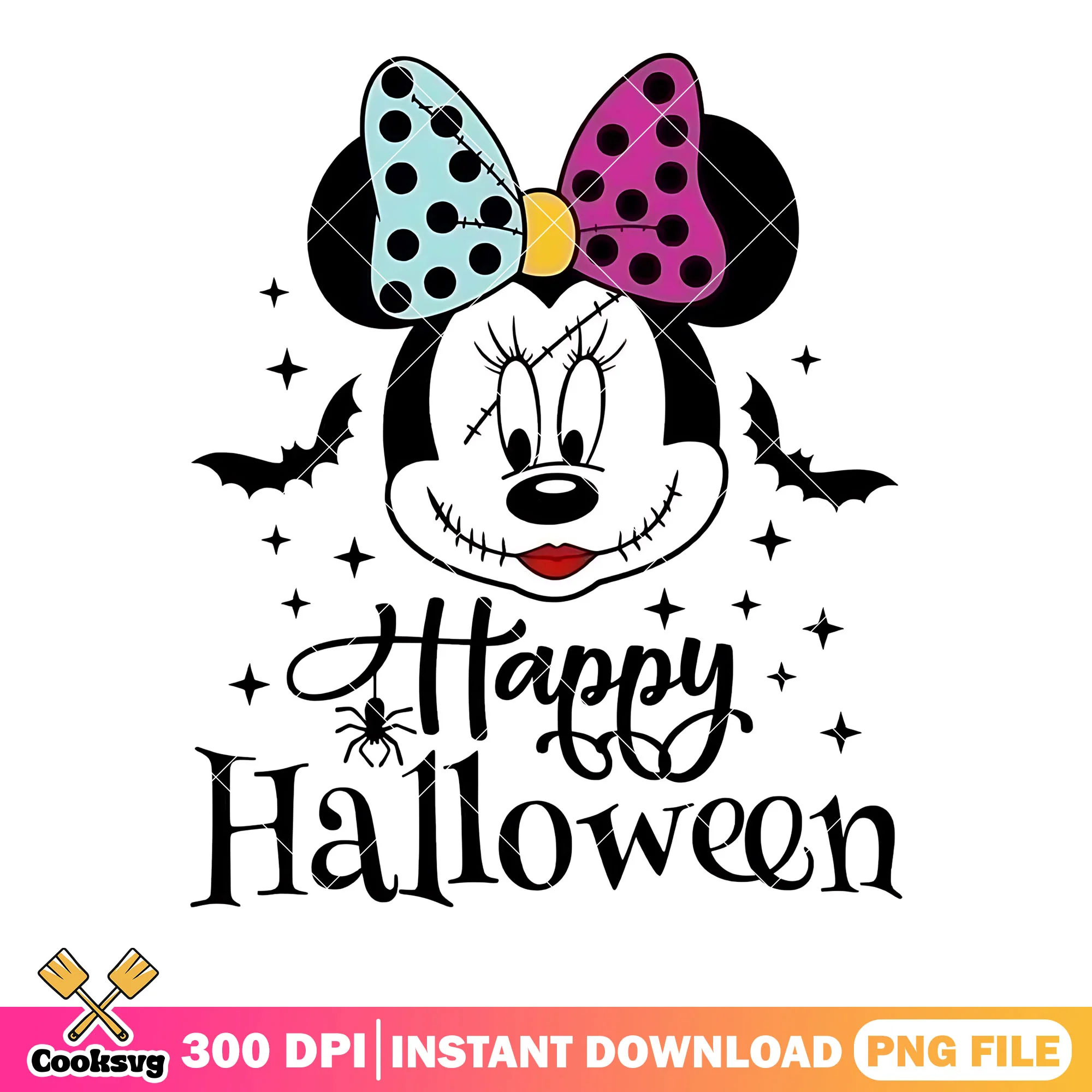 Head of minnie png, halloween costume png, disney character png