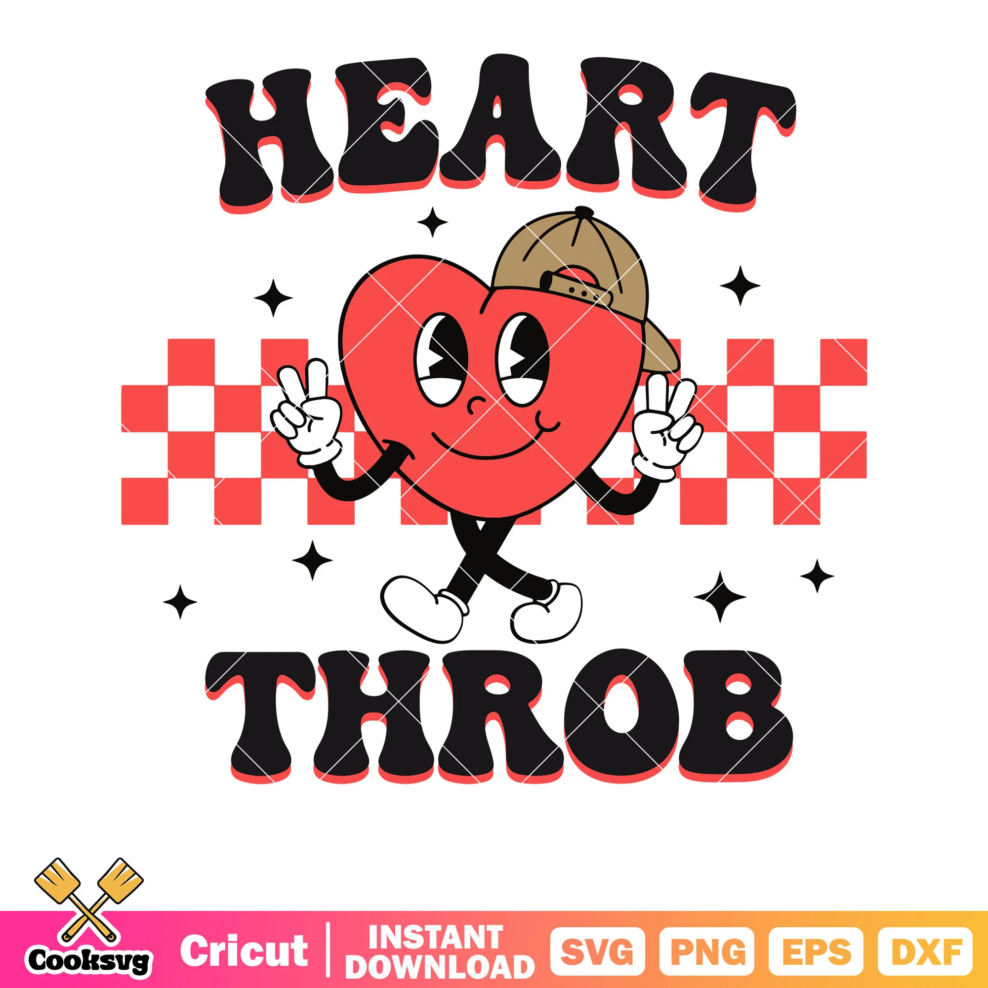 Heart throb heart valentine svg, heart valentine svg, valentine day svg