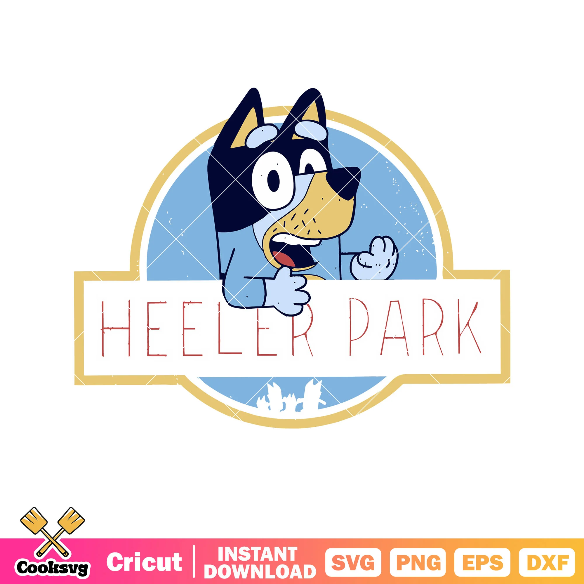 Heeler park bandit bluey dad svg, bluey dad svg, bandit costume bluey svg