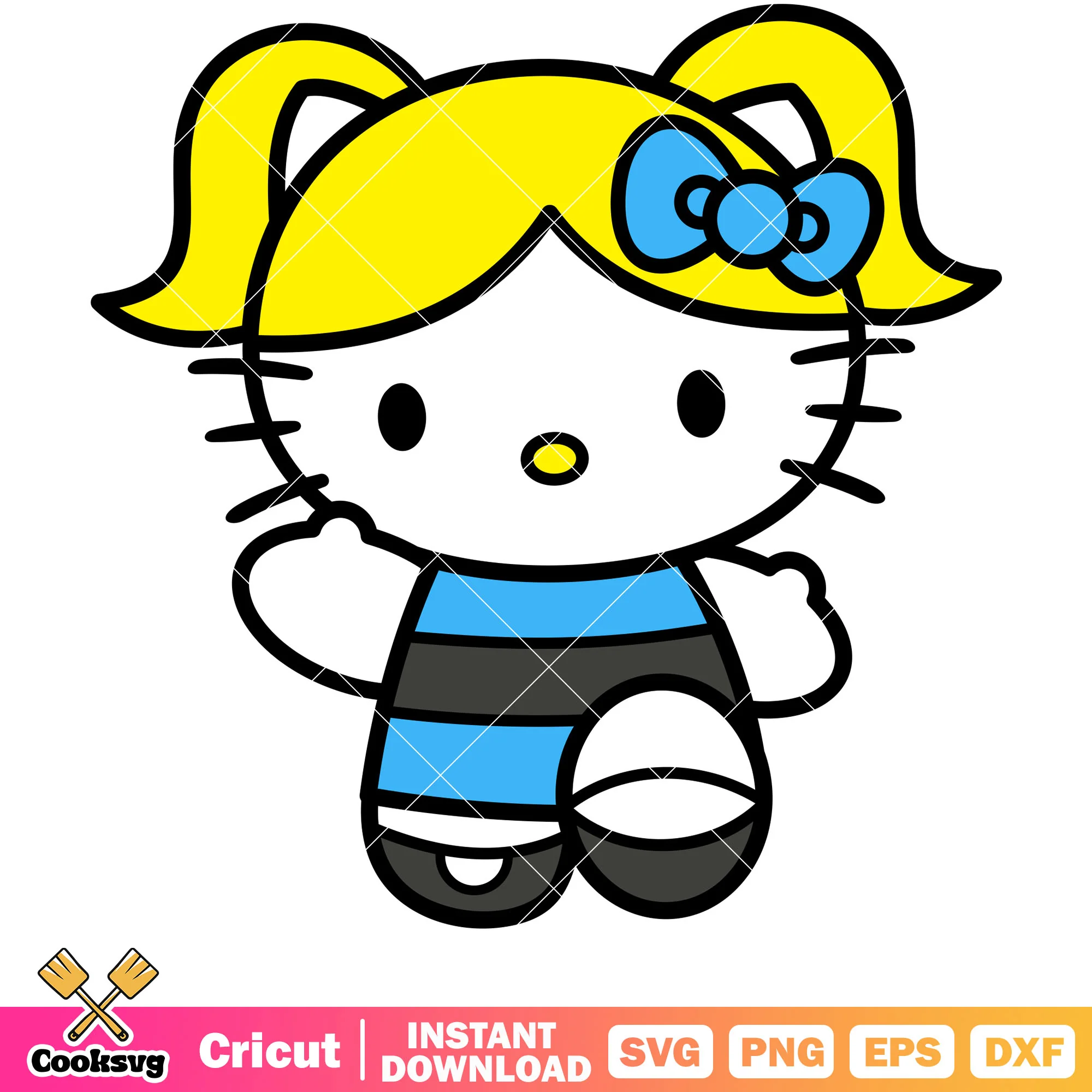 Hello Kitty bubbles design svg, hello kitty svg, bubbles svg