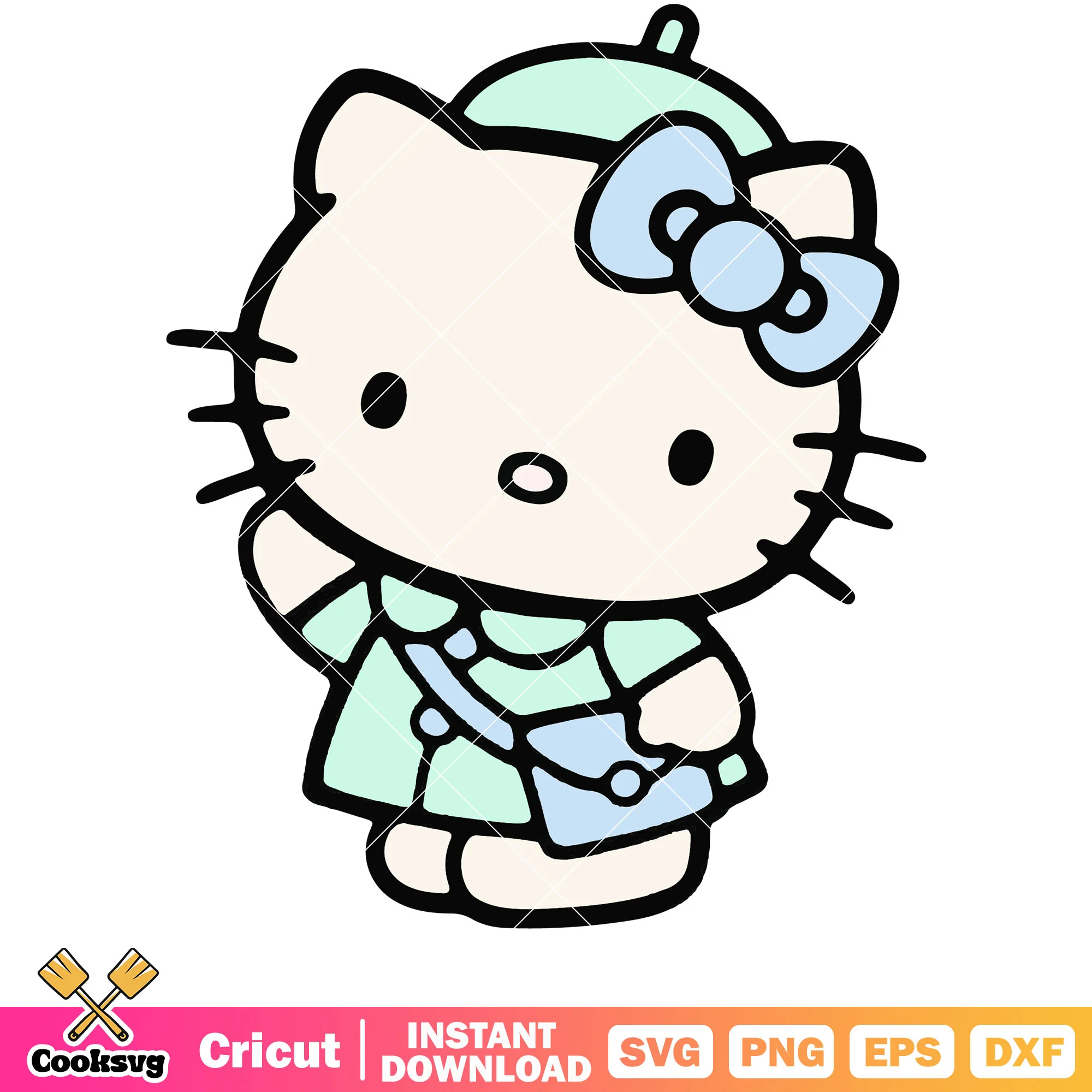 Hello kitty cute svg, hello kitty svg, cute sanrio hello kitty svg