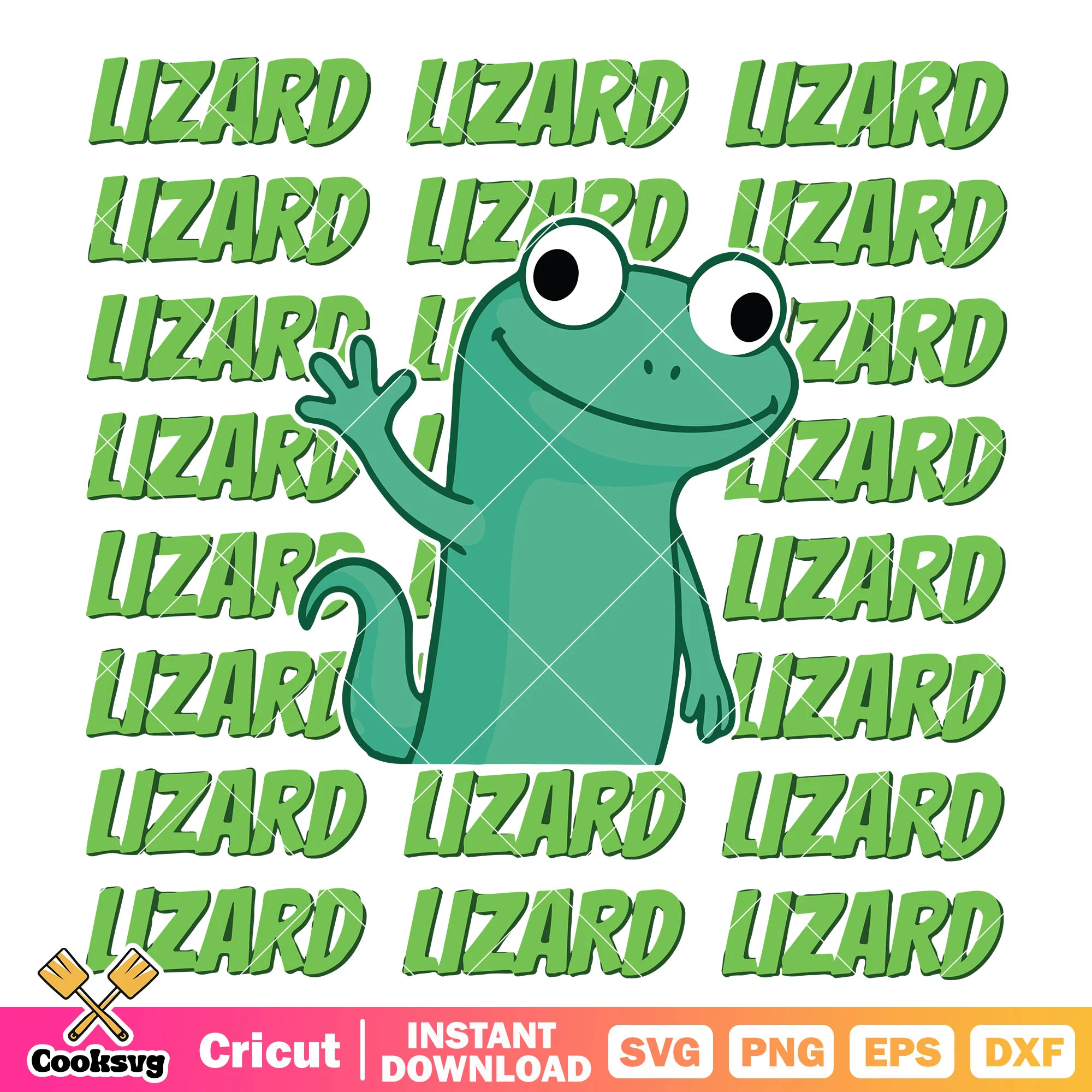 Hello lizard tiktok svg, meme lizard svg, lizard wizard lizard svg