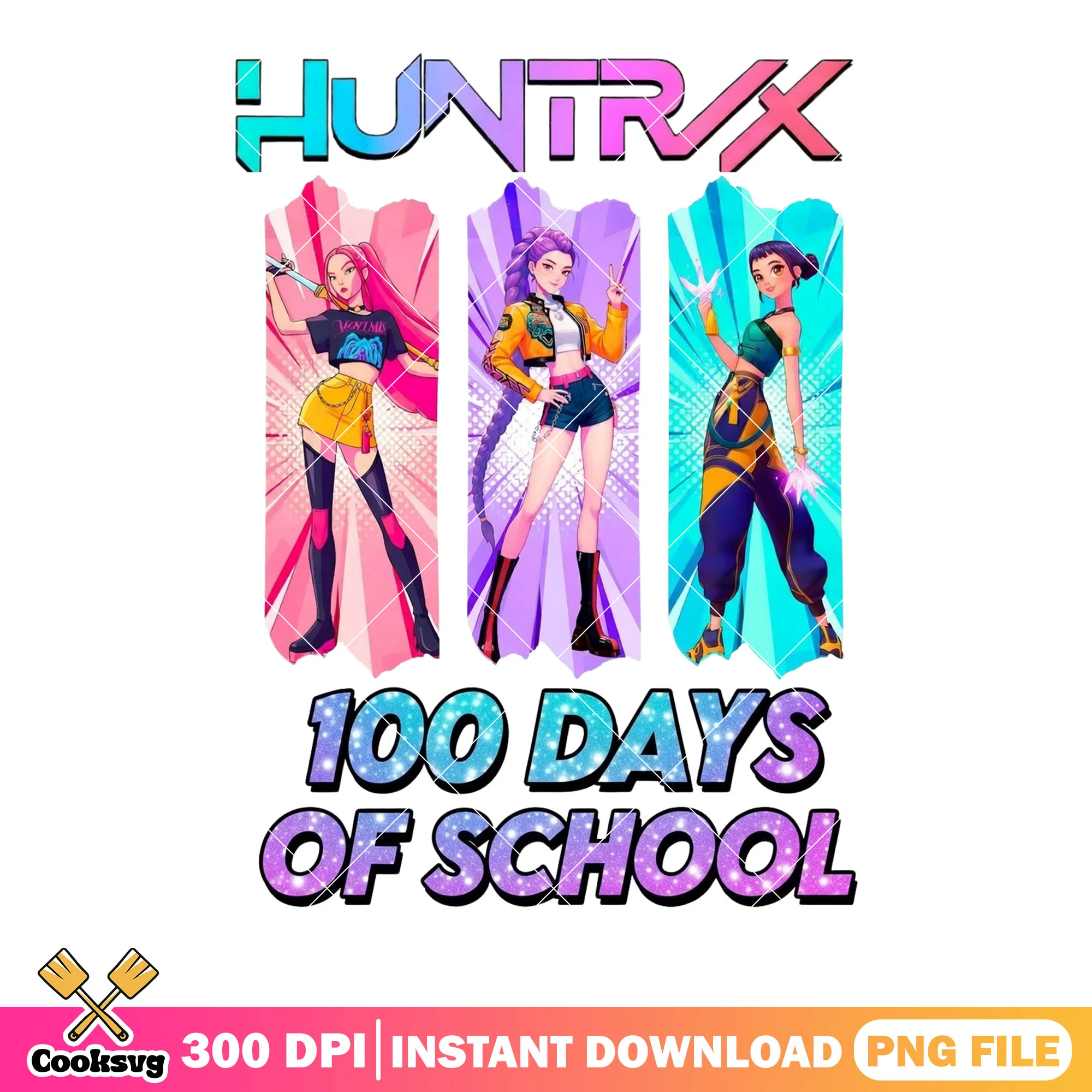 Hero huntrix 100 days png, huntrix girls png, kpop demon hunter png