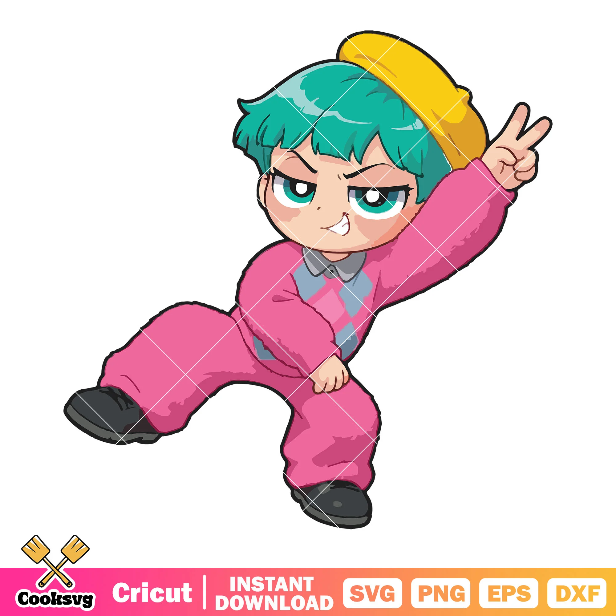 Hi sign pose baby svg, kpop hunters svg, baby saja svg