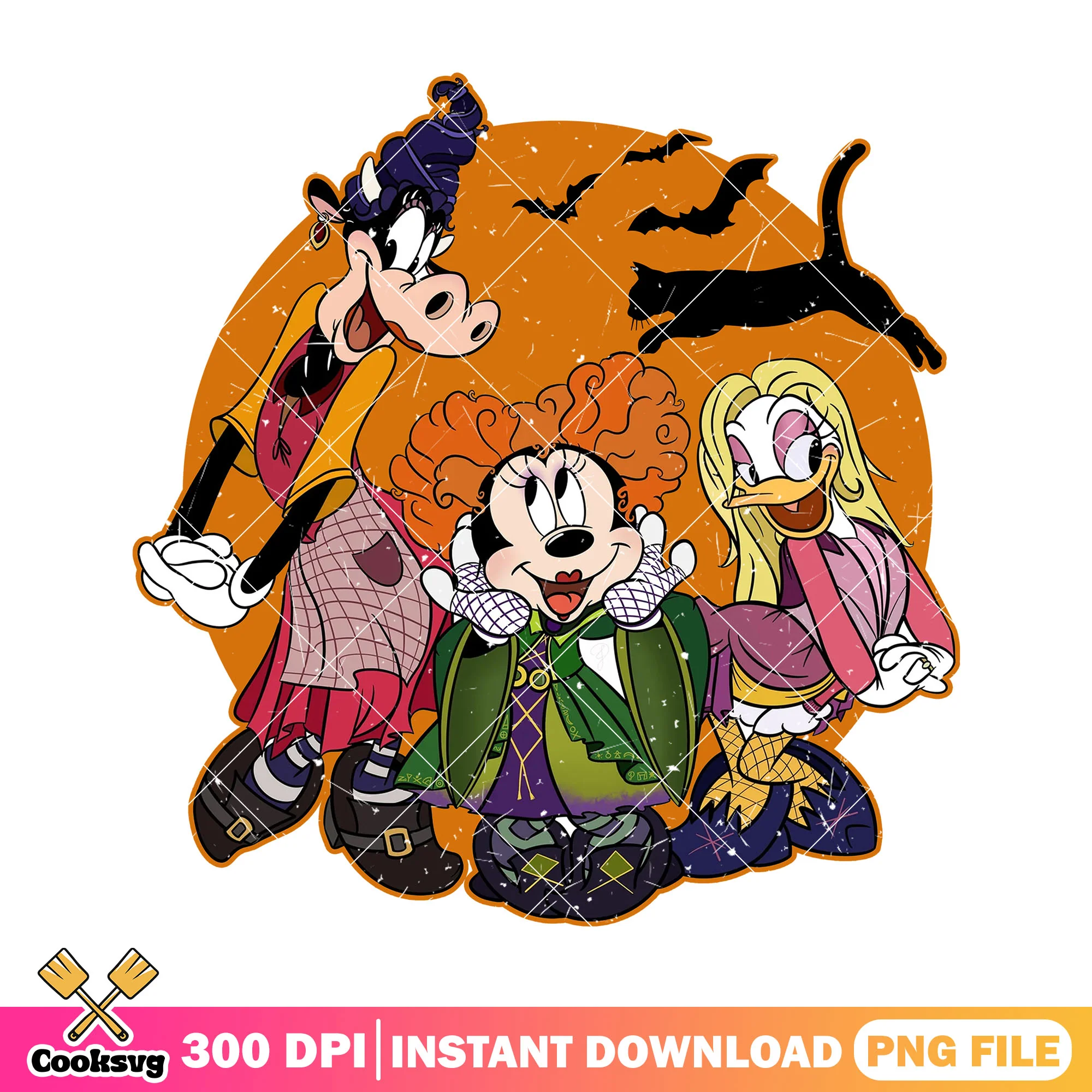 Hocus mickey pocus png, hocus pocus witches png, disney movie png